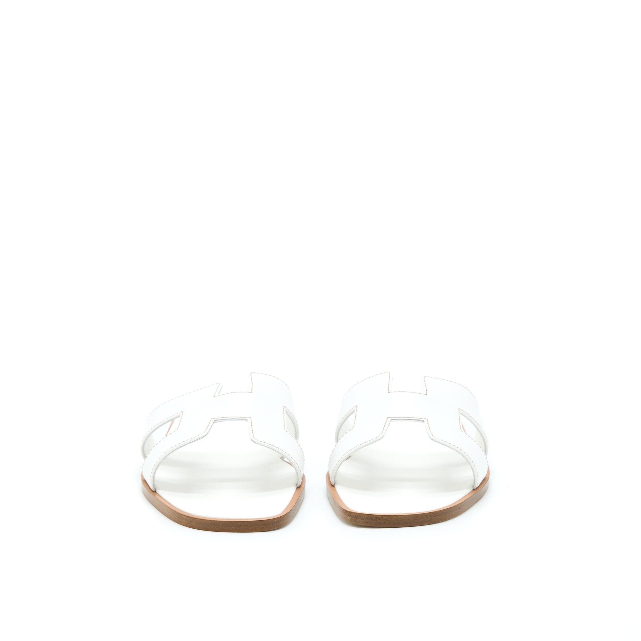 HERMES ORAN SANDAL BLANC