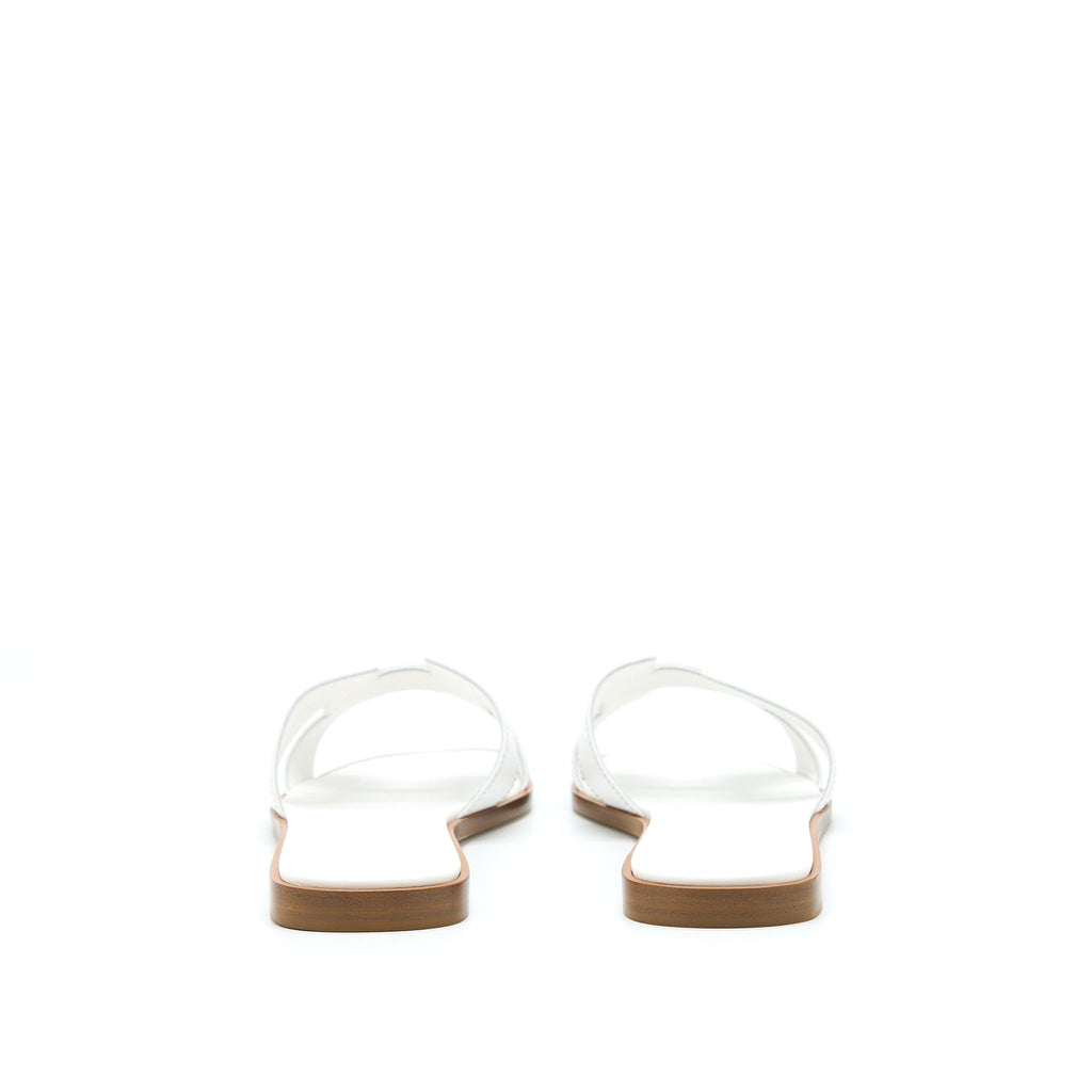 HERMES ORAN SANDAL BLANC