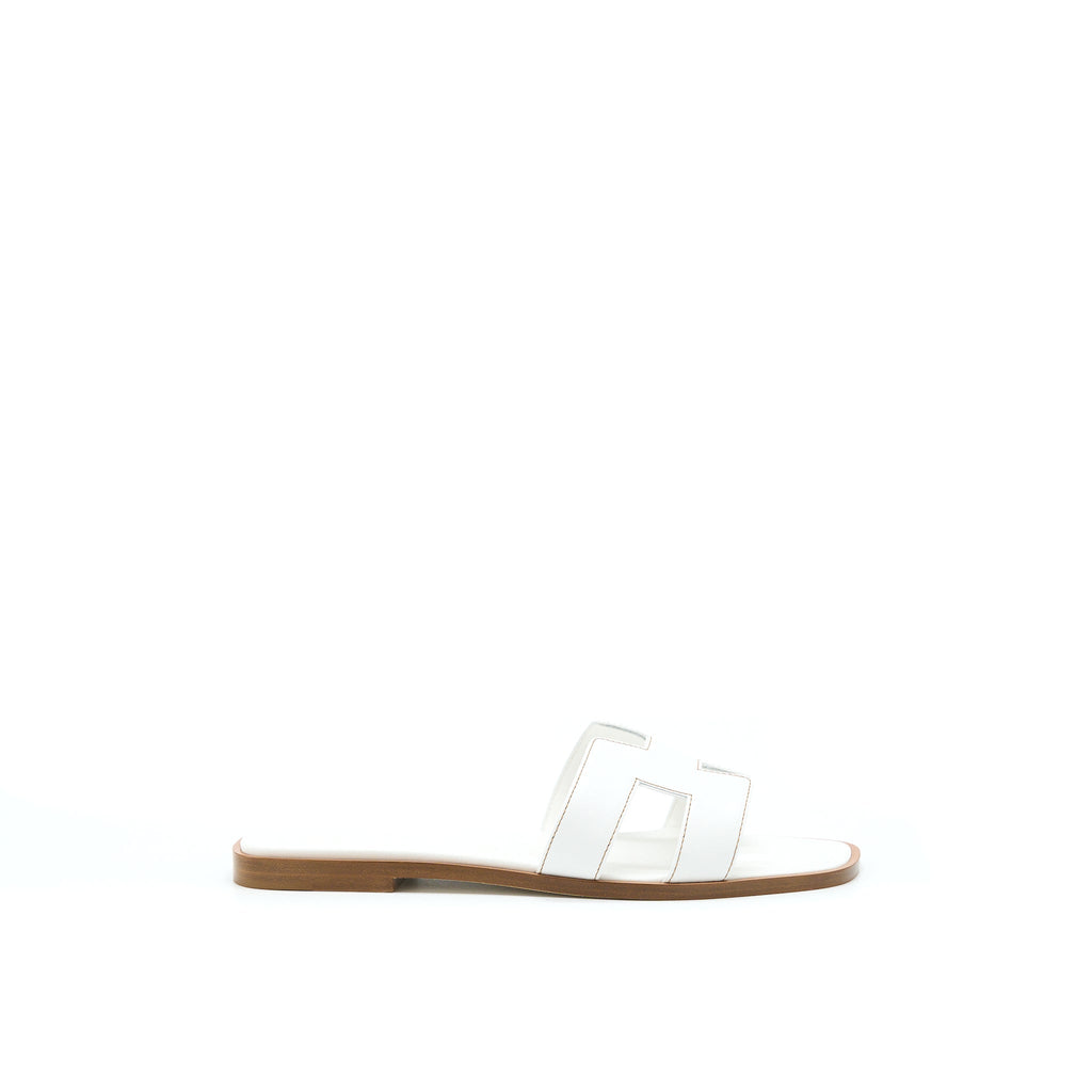 HERMES ORAN SANDAL BLANC