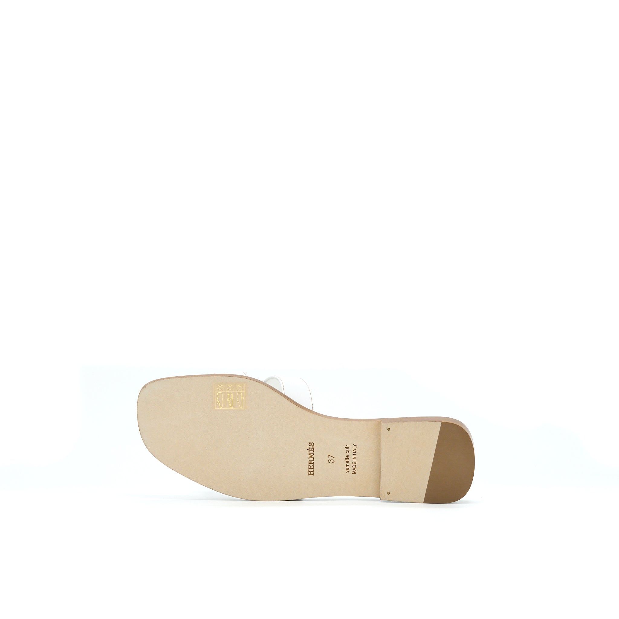 HERMES ORAN SANDAL BLANC