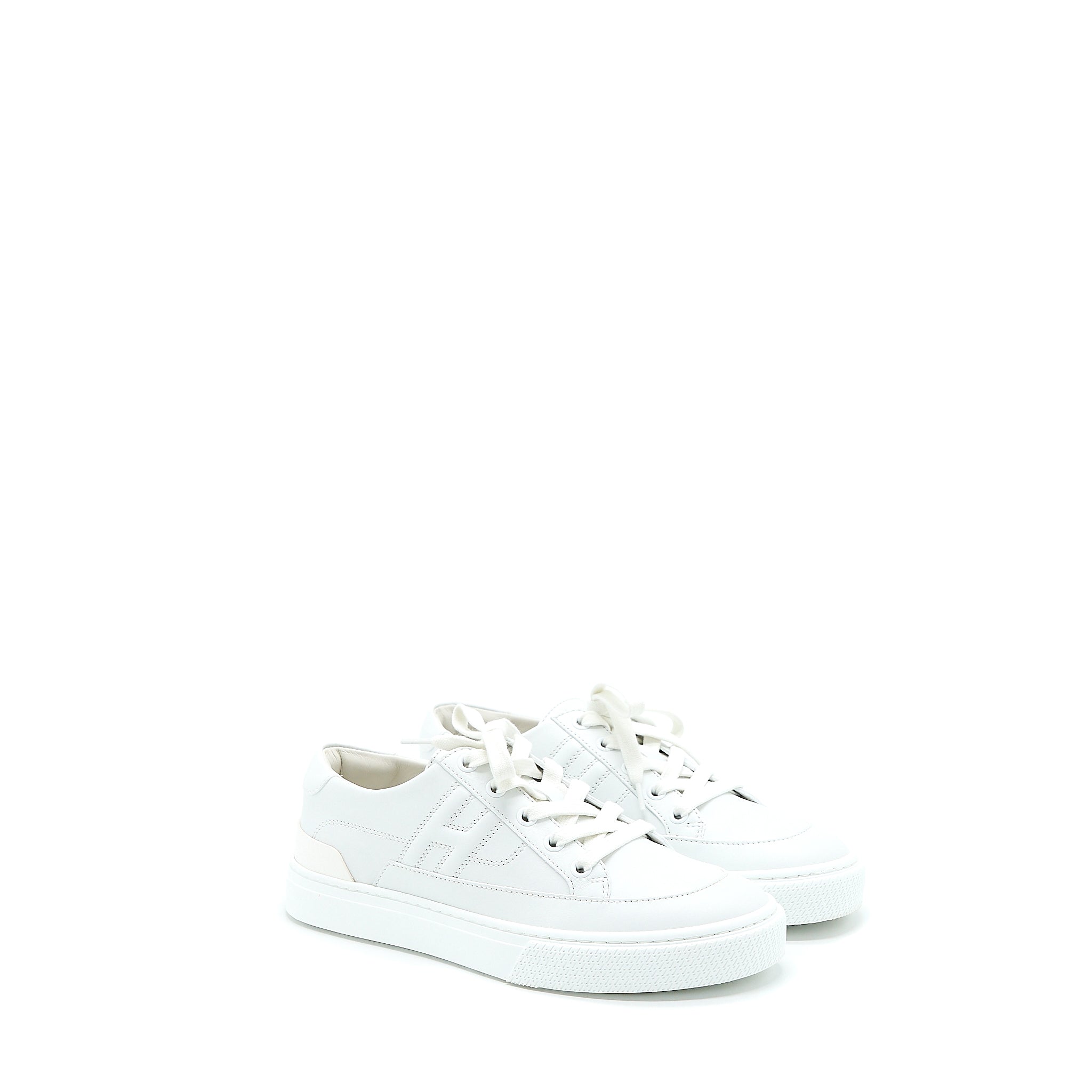 HERMES DEEP SNEAKER CALFSKIN WHITE