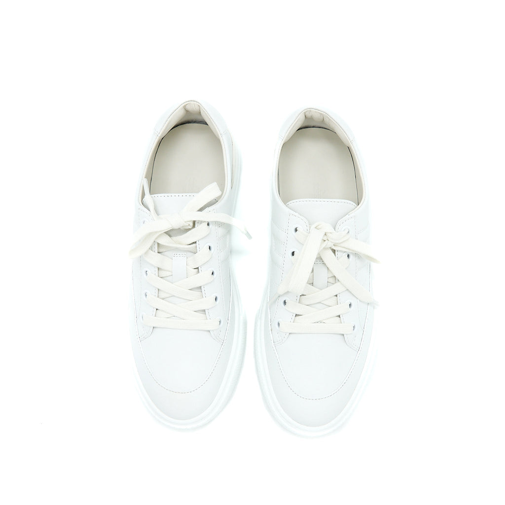 HERMES DEEP SNEAKER CALFSKIN WHITE