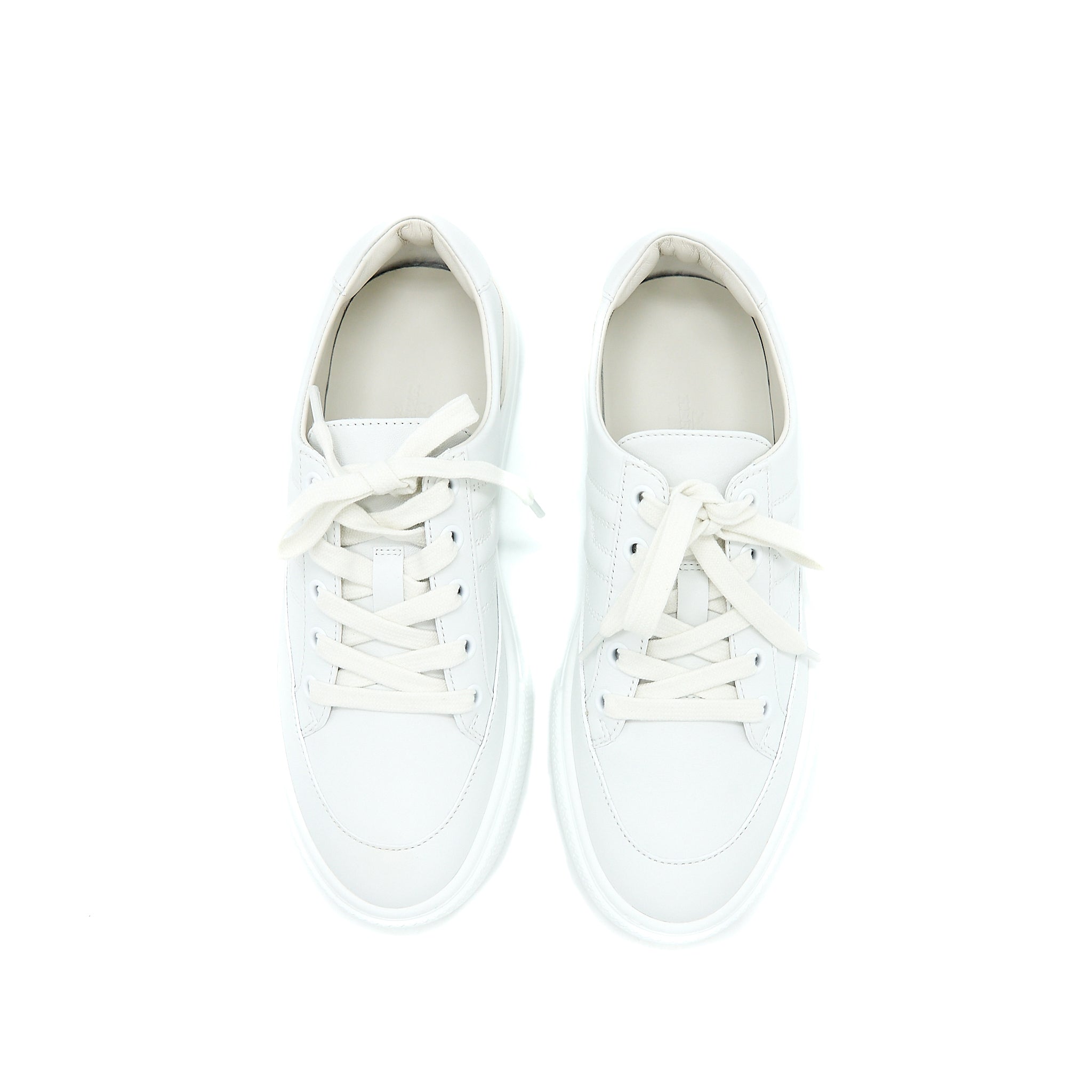 HERMES DEEP SNEAKER CALFSKIN WHITE