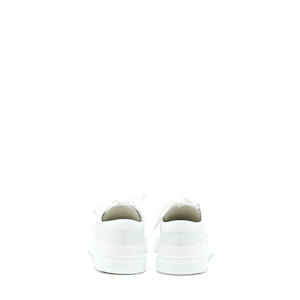 HERMES DEEP SNEAKER CALFSKIN WHITE