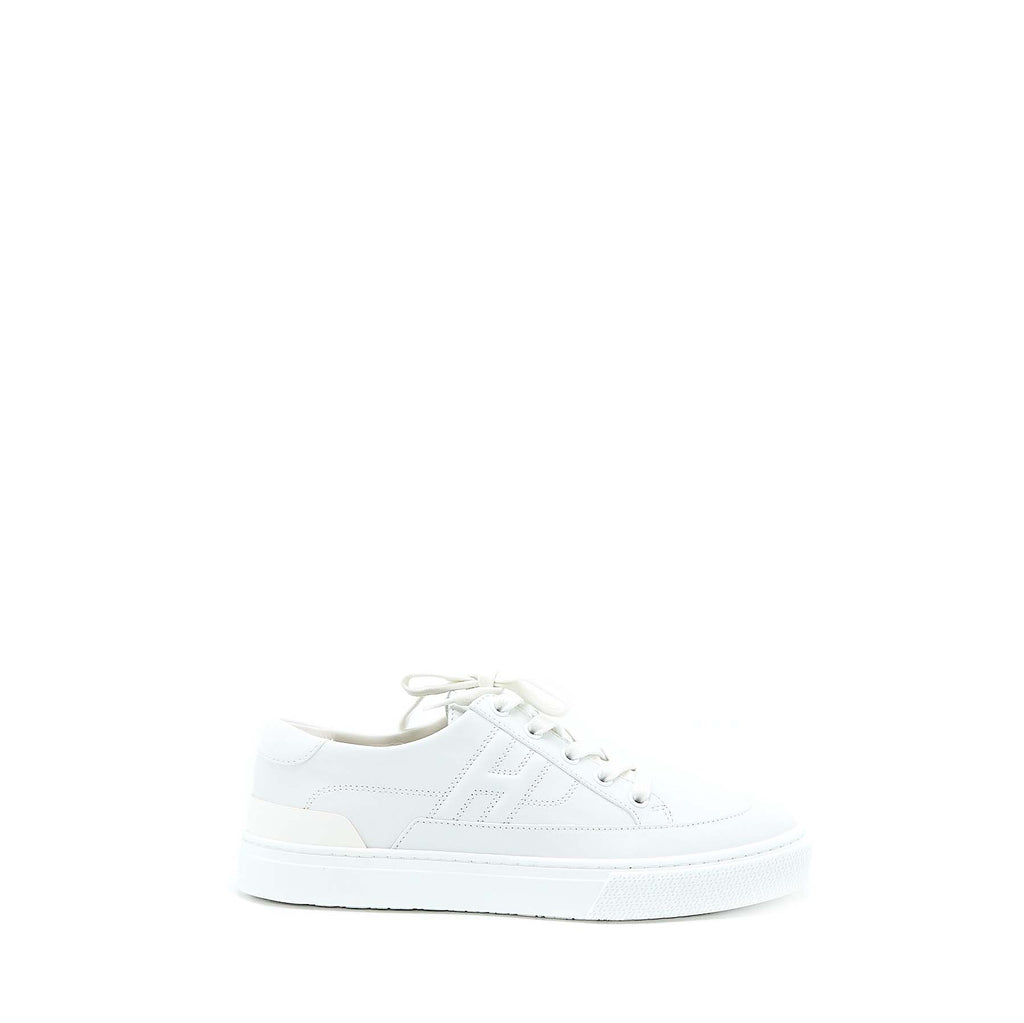 HERMES DEEP SNEAKER CALFSKIN WHITE