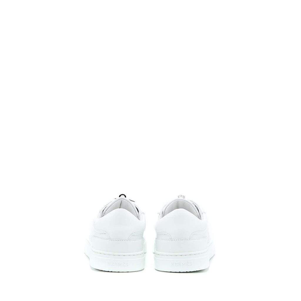 HERMES DAY SNEAKERS CALFSKIN WHITE SHW