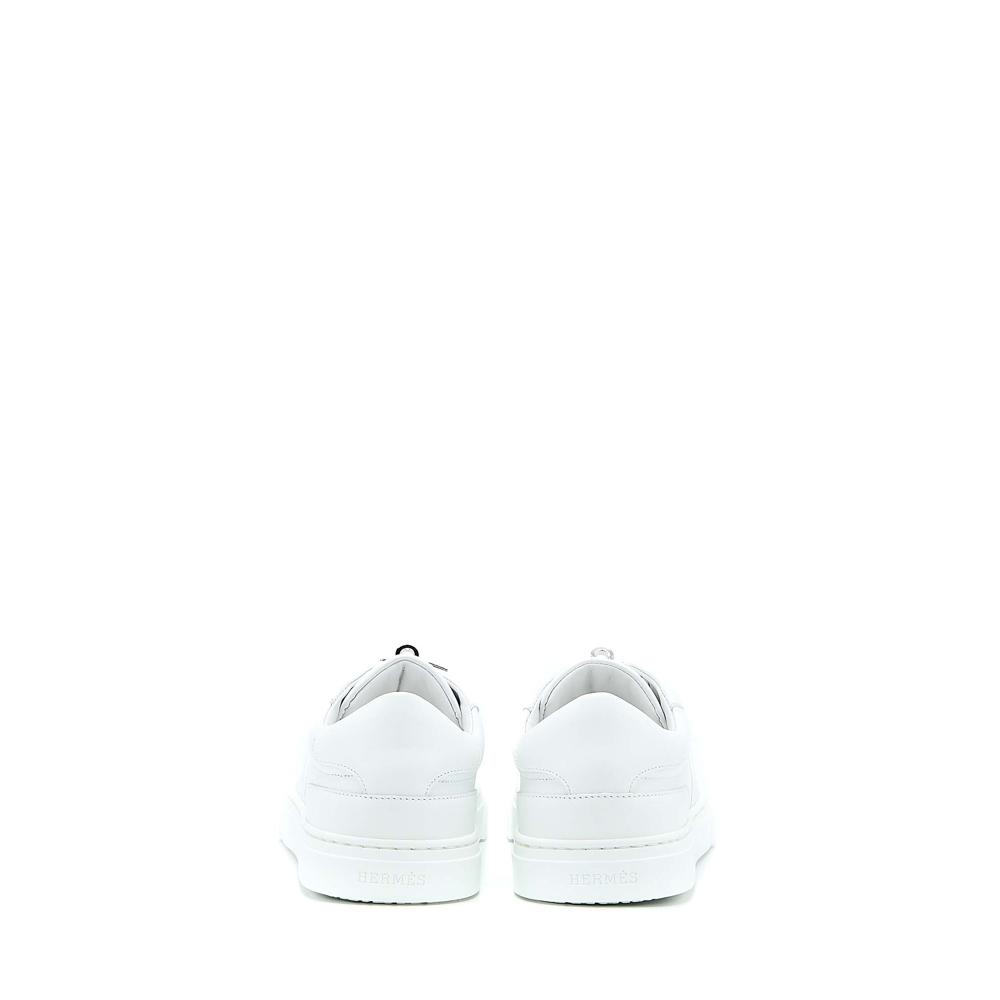 HERMES DAY SNEAKERS CALFSKIN WHITE SHW