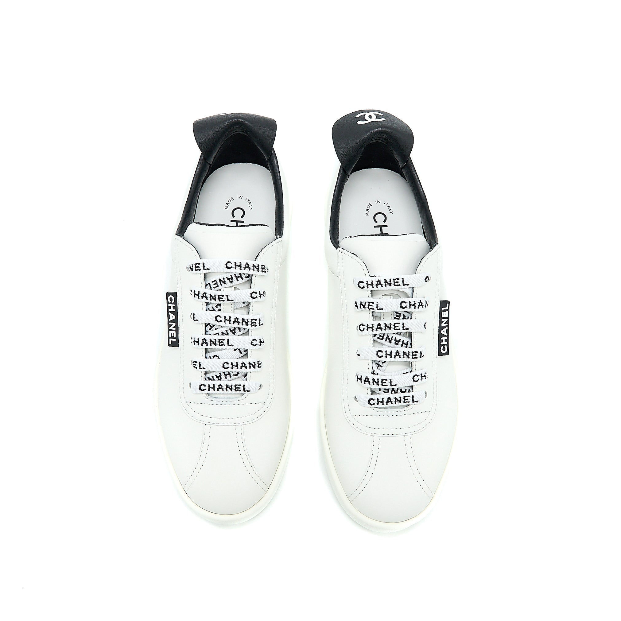 CHANEL SNEAKER LETTER SHOELACE CALFSKIN MULTICOLOUR