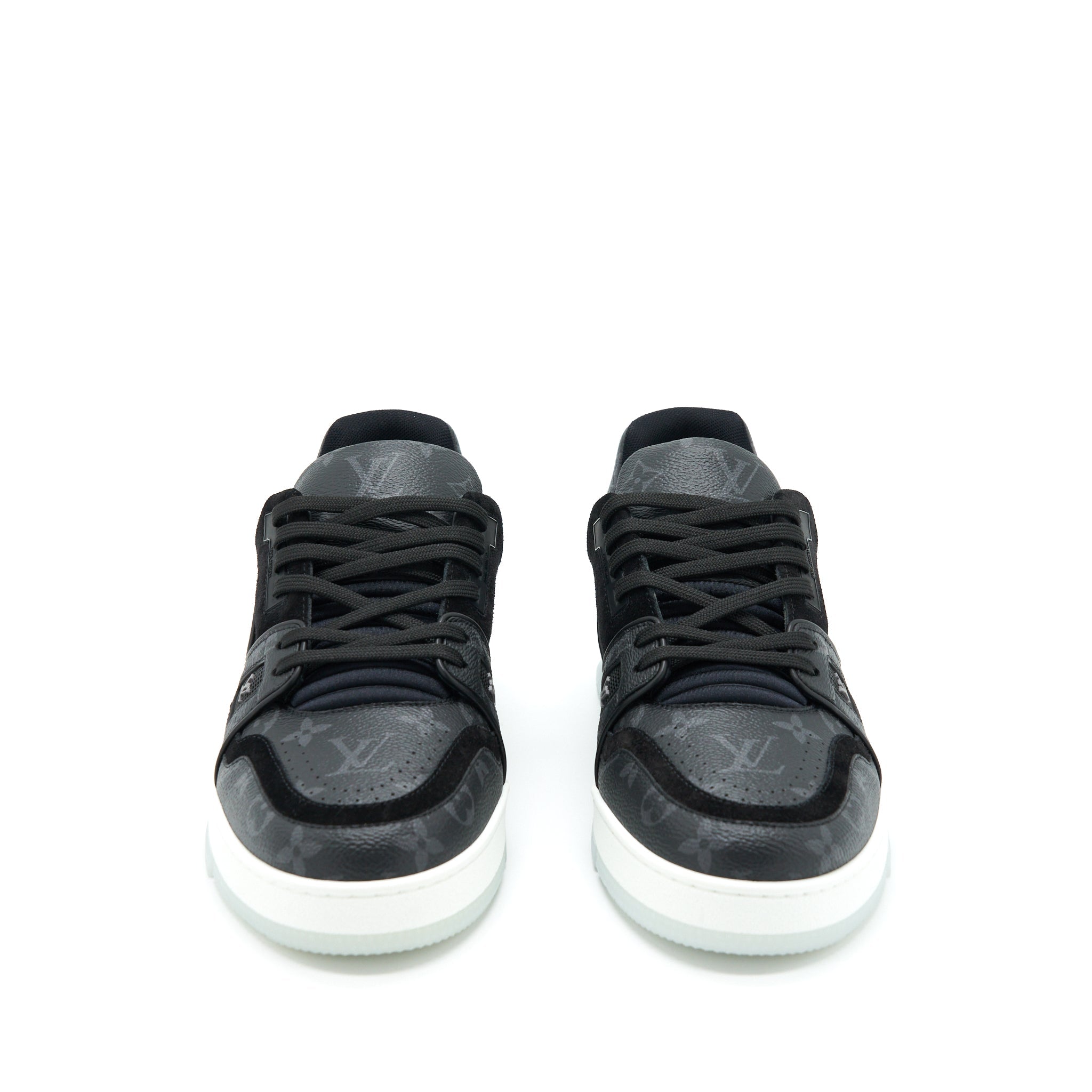 LOUIS VUITTON MEN’S TRAINER SNEAKER MONOGRAM BLACK