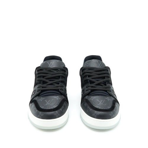 LOUIS VUITTON MEN’S TRAINER SNEAKER MONOGRAM BLACK