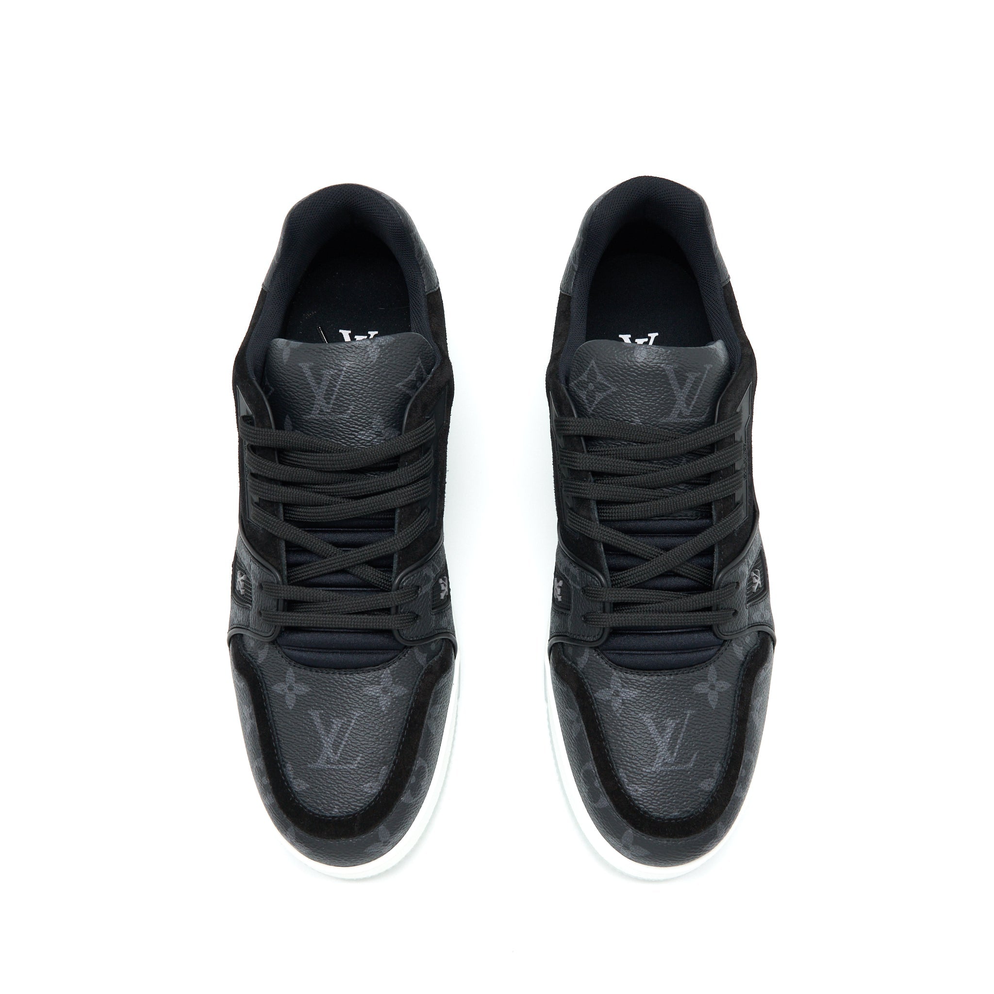 LOUIS VUITTON MEN’S TRAINER SNEAKER MONOGRAM BLACK