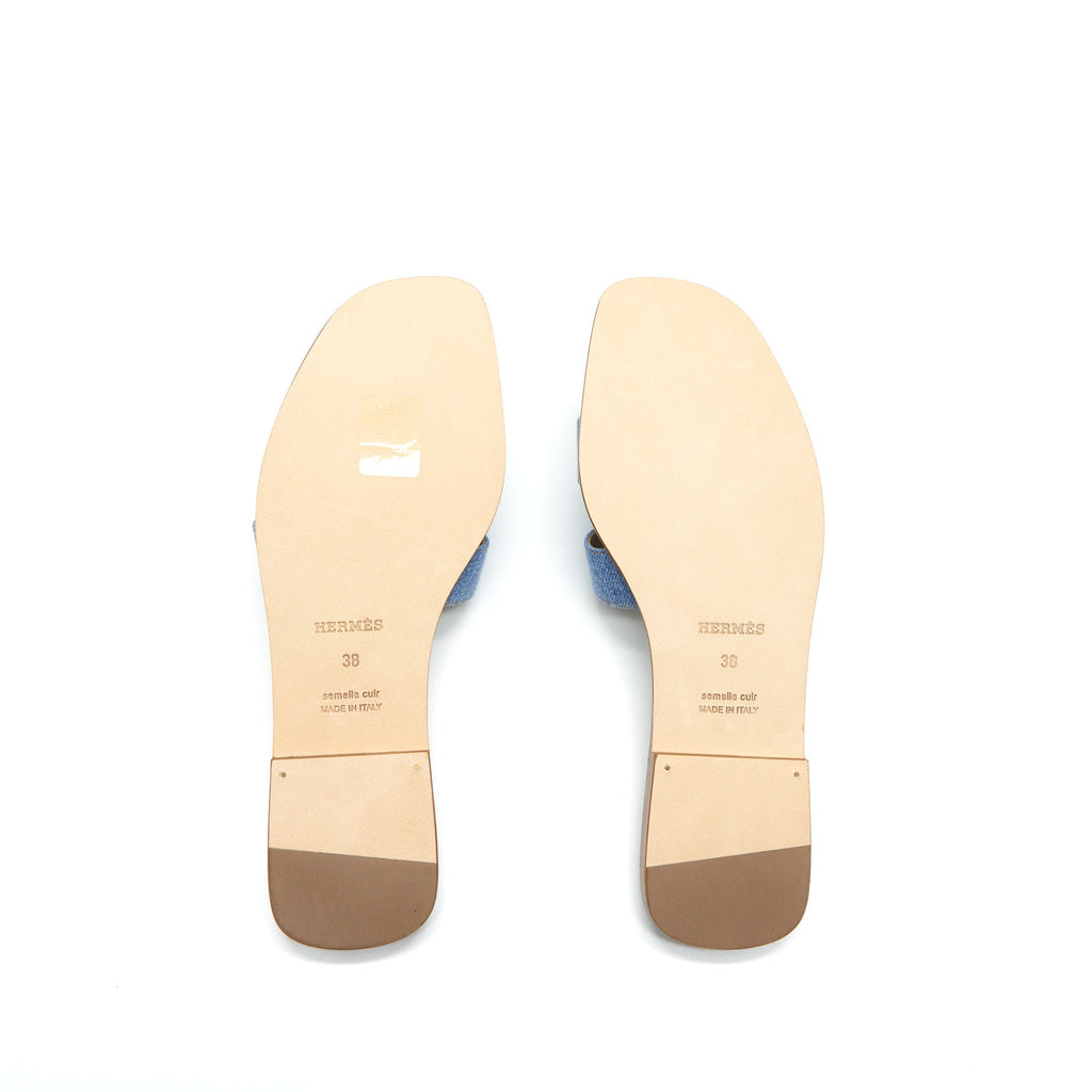 HERMES ORAN SANDAL DENIM