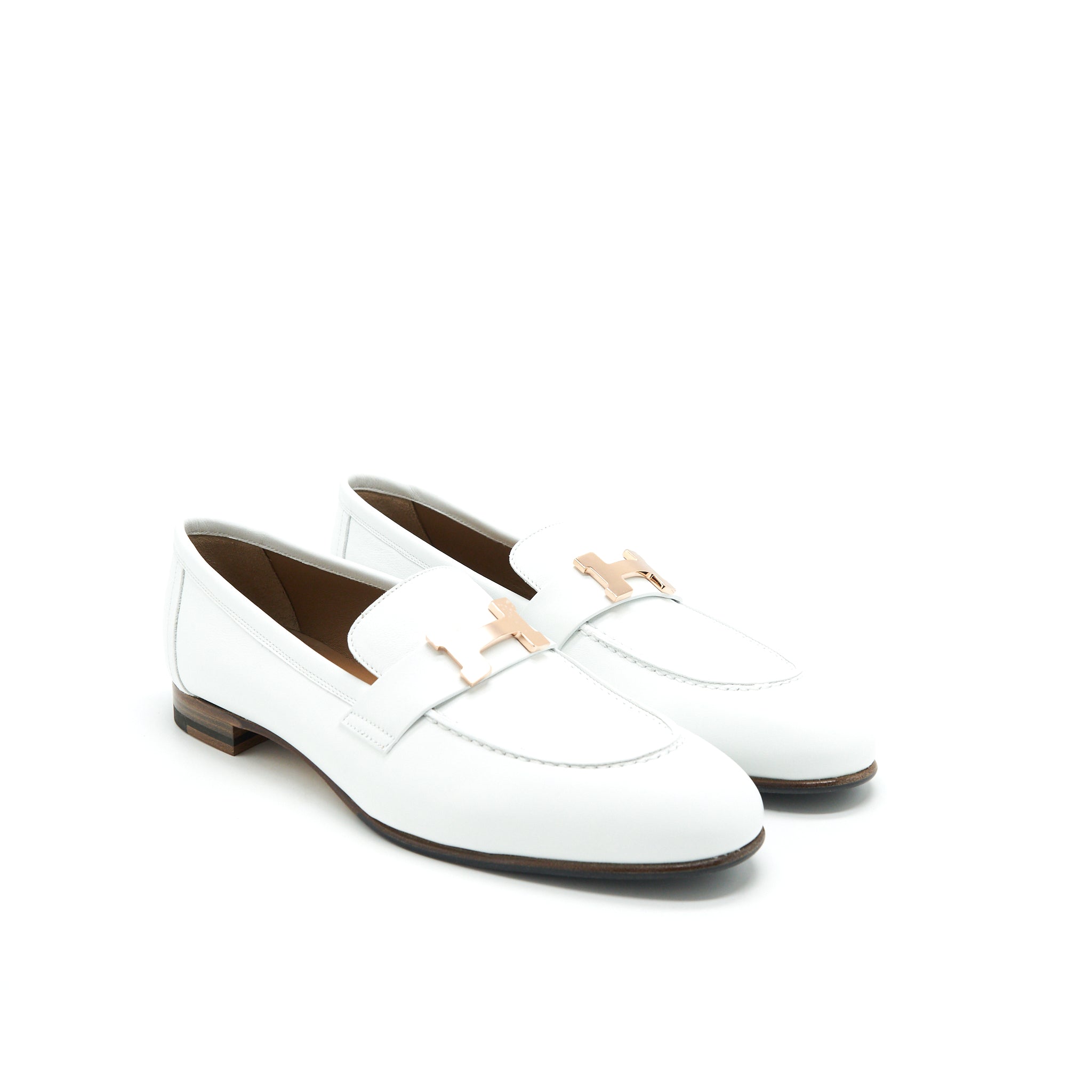 HERMES PARIS LOAFER BLANC RGHW