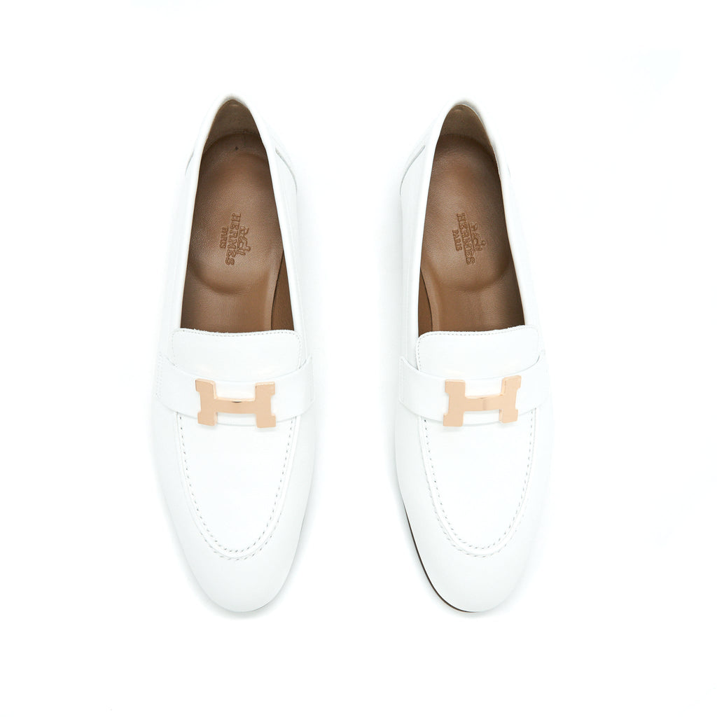 HERMES PARIS LOAFER BLANC RGHW