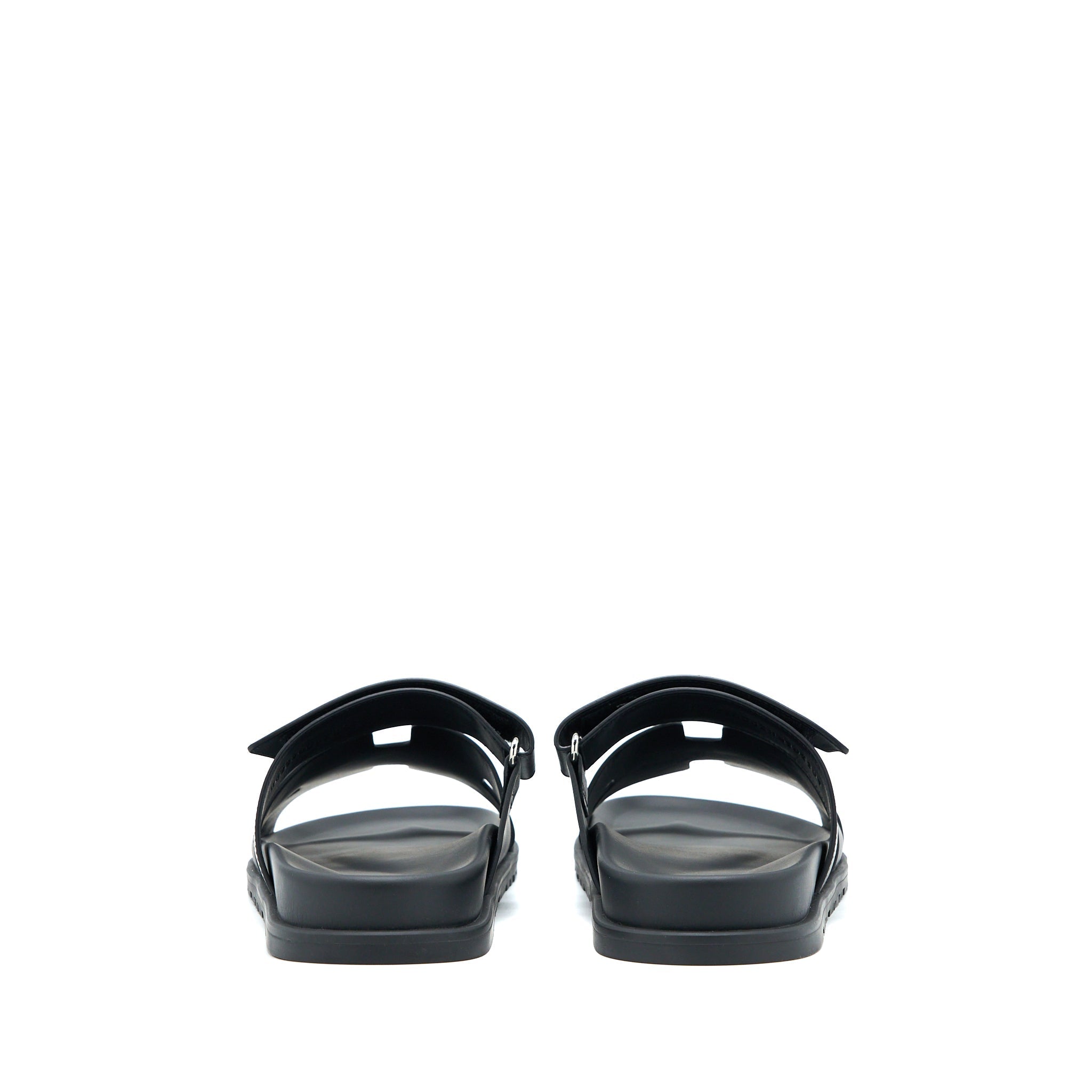 HERMES CHYPRE SANDALS BLACK