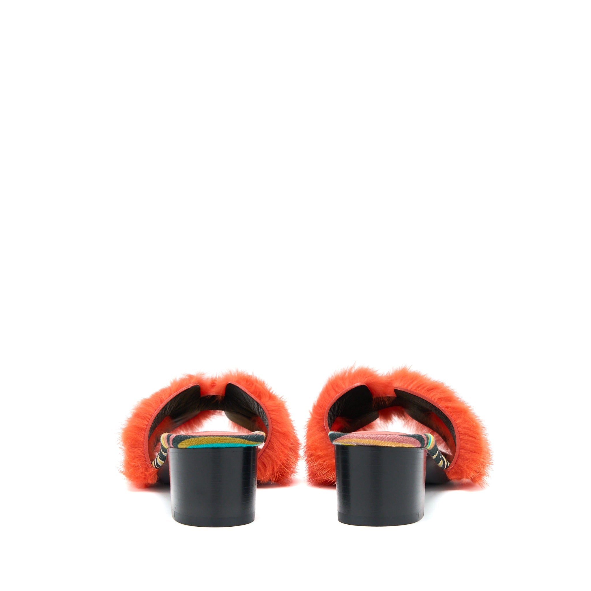 HERMES ORAN MINK SANDAL ORANGE/MULTICOLOUR