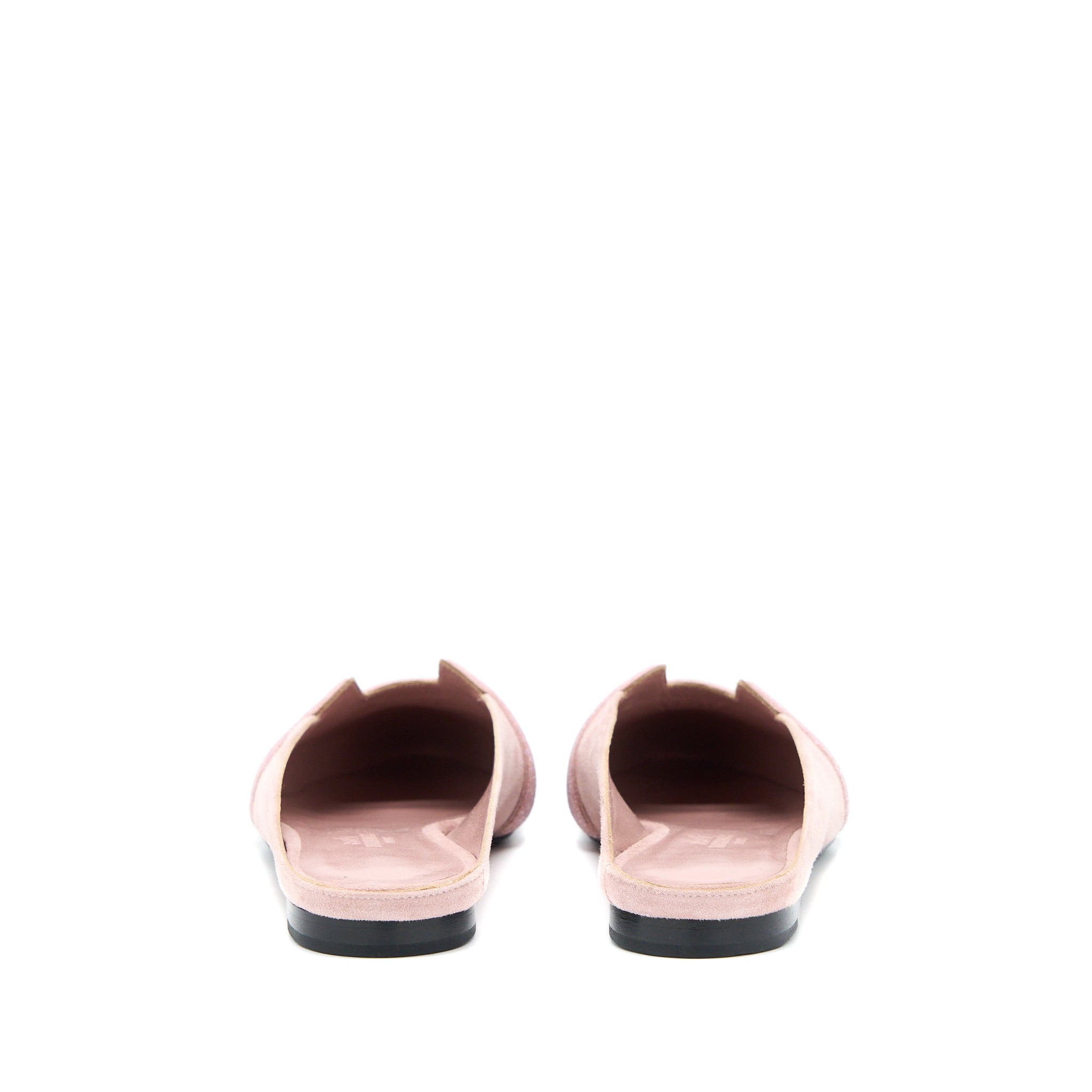 HERMES VELVET FLATS PINK