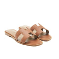 HERMES ORAN SANDALS GOLD