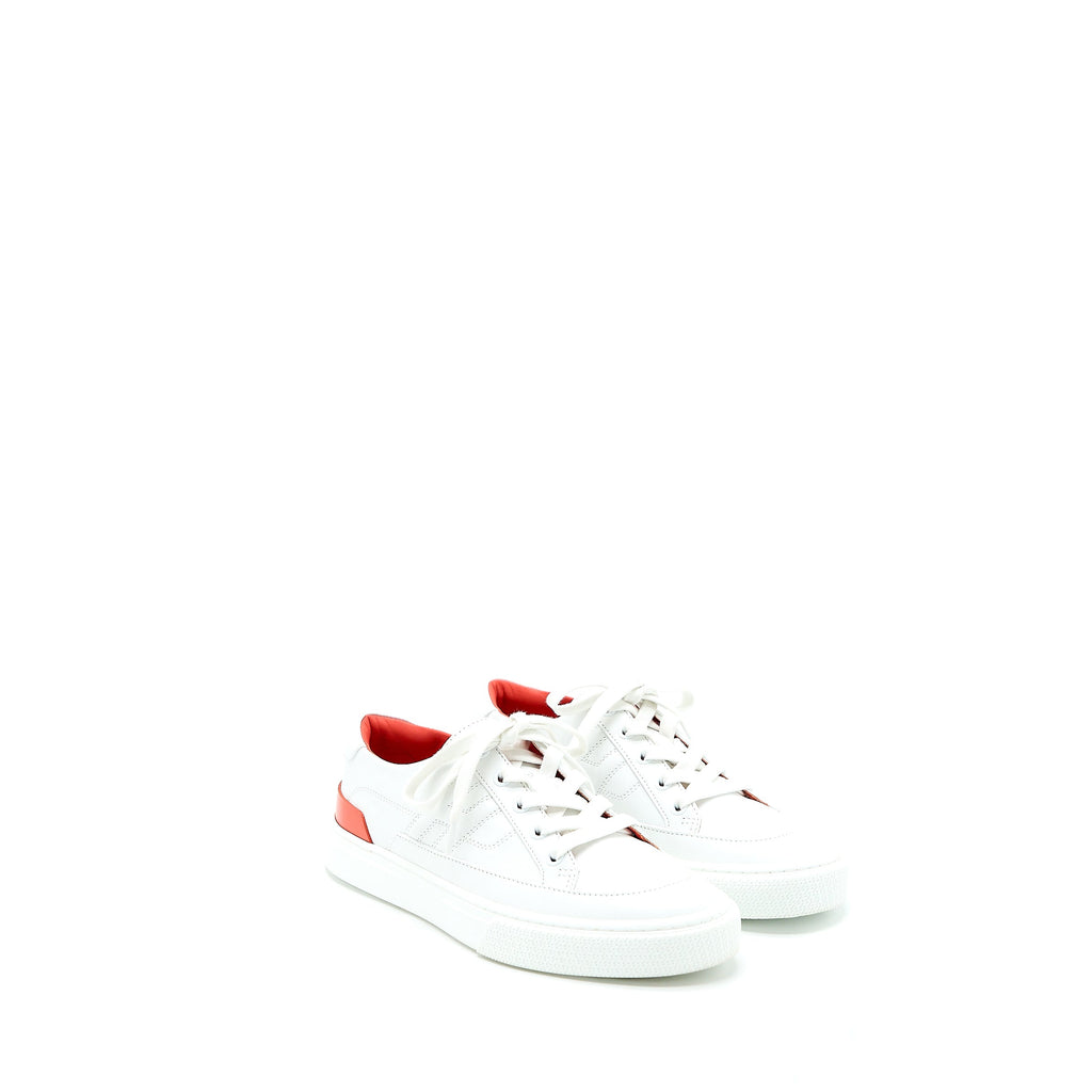 HERMES FEMME DEEP SNEAKER BLANC/ROUGE JAI
