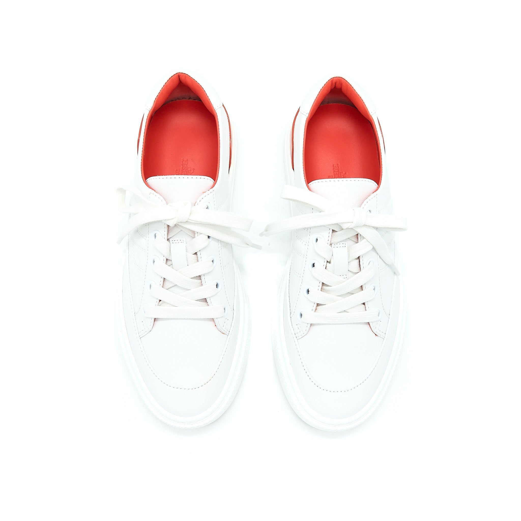 HERMES FEMME DEEP SNEAKER BLANC/ROUGE JAI