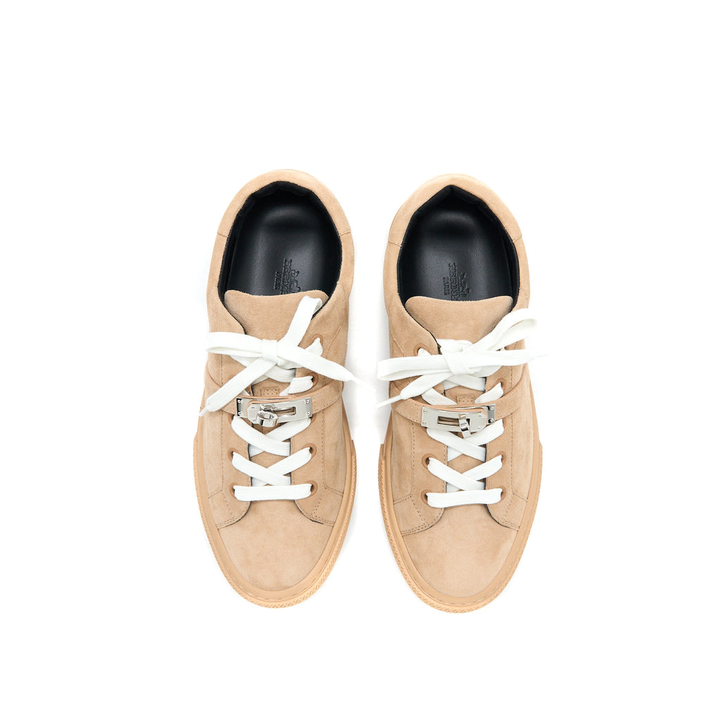 HERMES FEMME DAY SNEAKER SUEDE BOIS DE SANTAL SHW