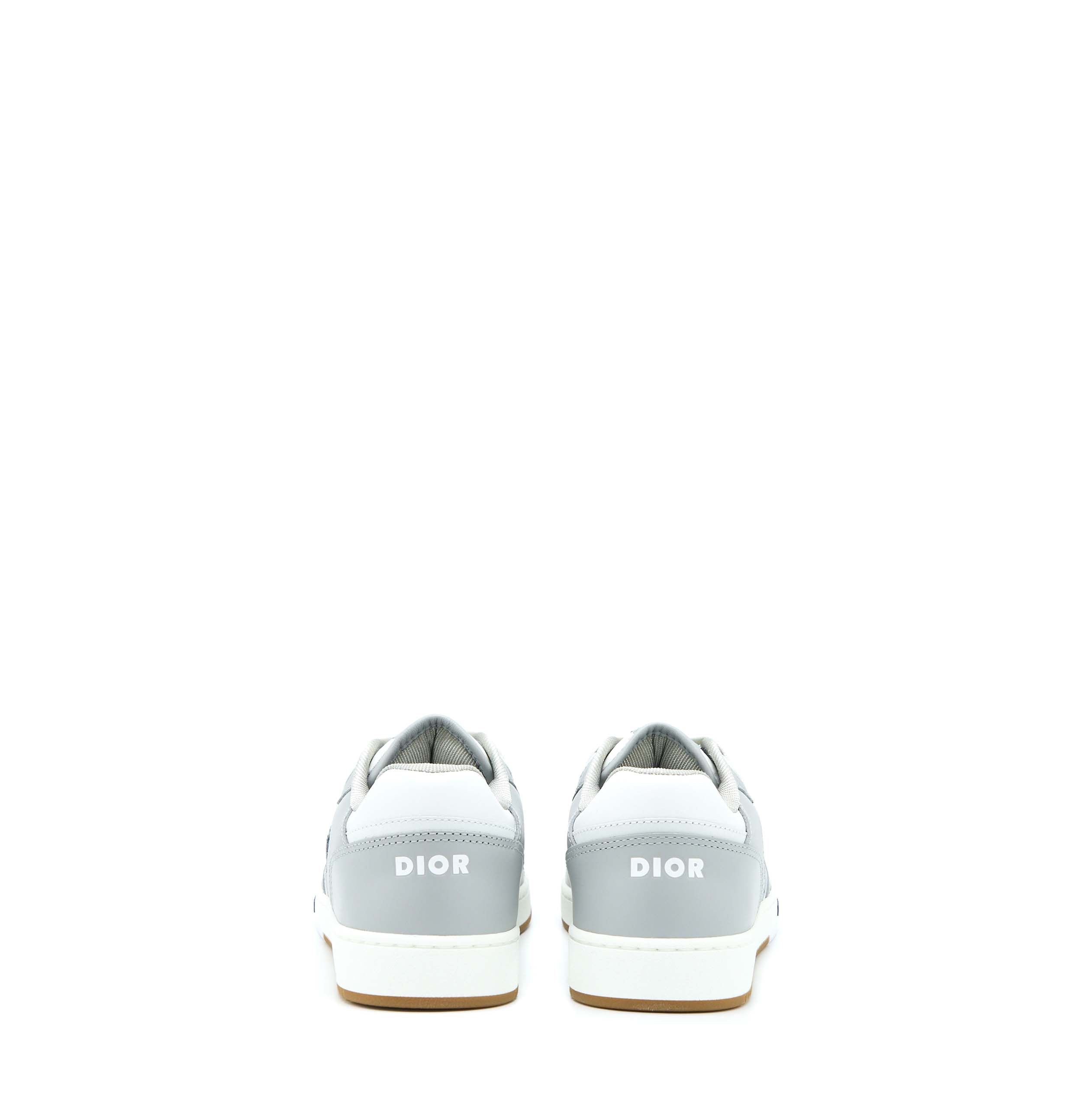 DIOR B27 LOW-TOP SNEAKER CALFSKIN/OBLIQUE JACQUARD BEIGE/BLUE/GREY