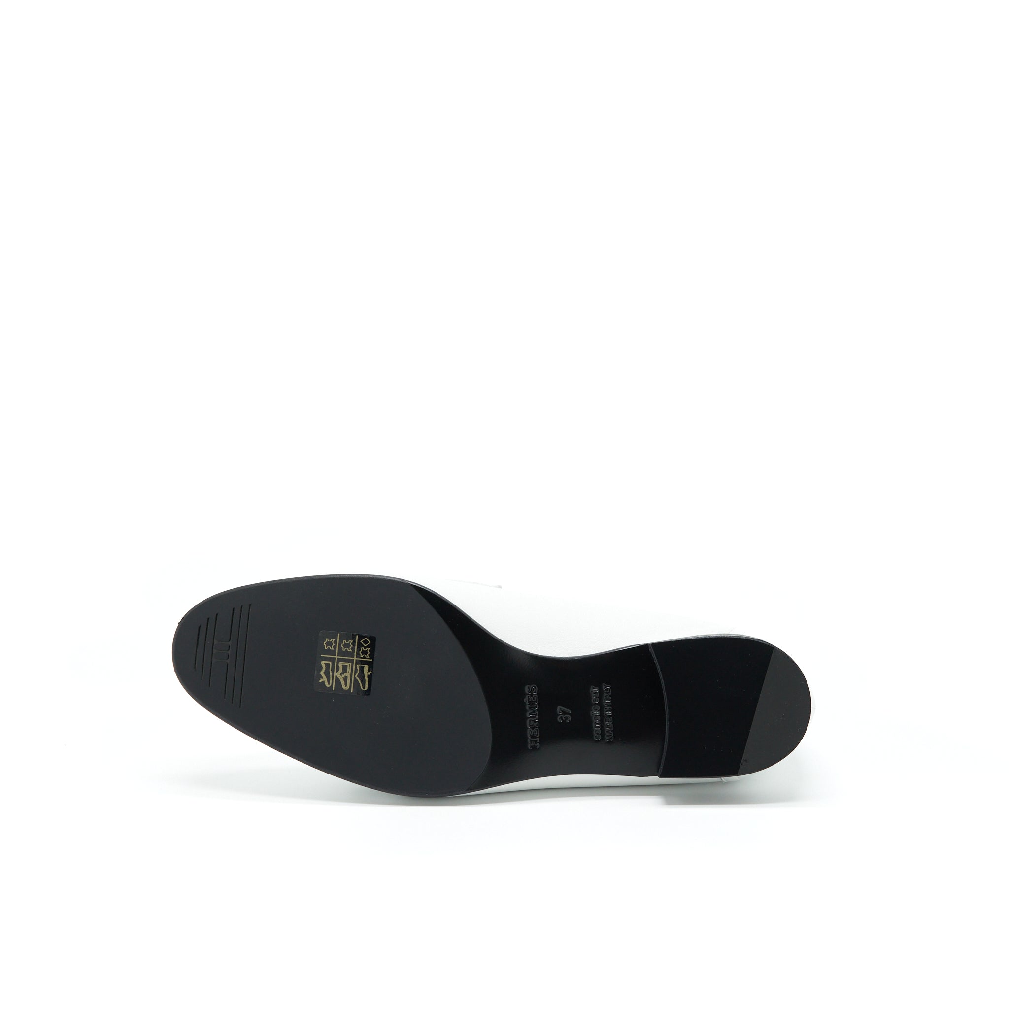 HERMES ROYAL LOAFER WHITE GHW