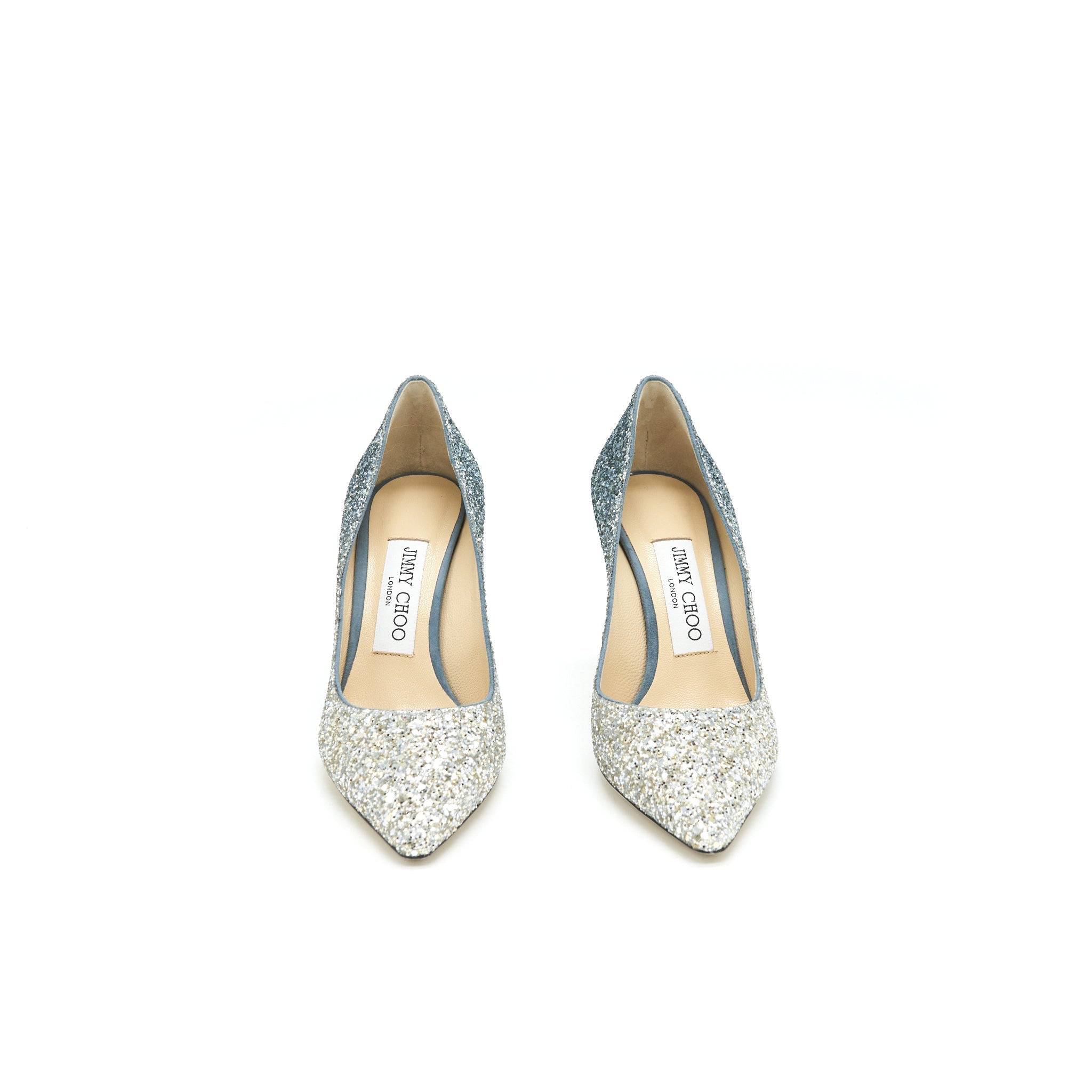 JIMMY CHOO ROMY SILVER / DUSK BLUE