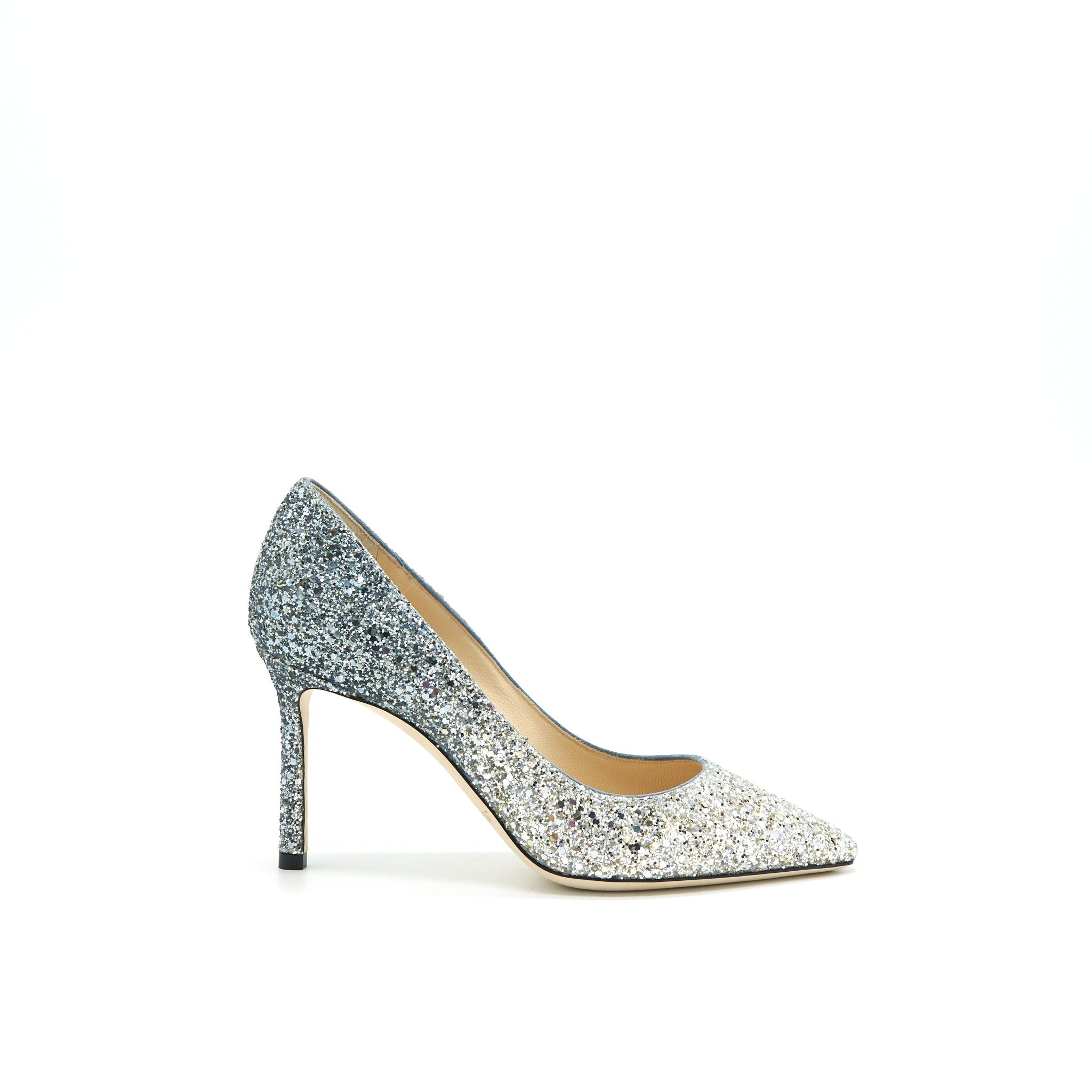 JIMMY CHOO ROMY SILVER / DUSK BLUE