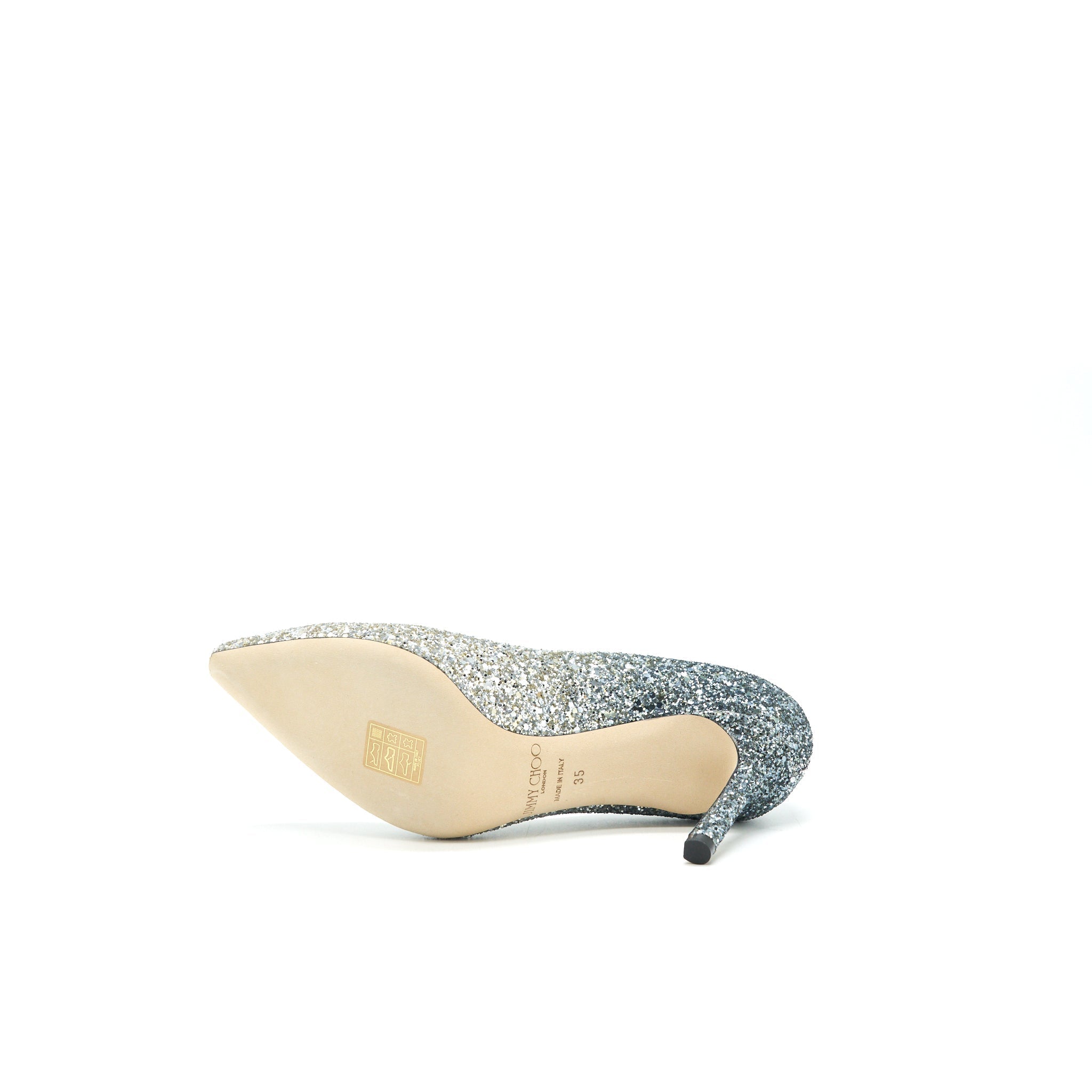 JIMMY CHOO ROMY SILVER / DUSK BLUE
