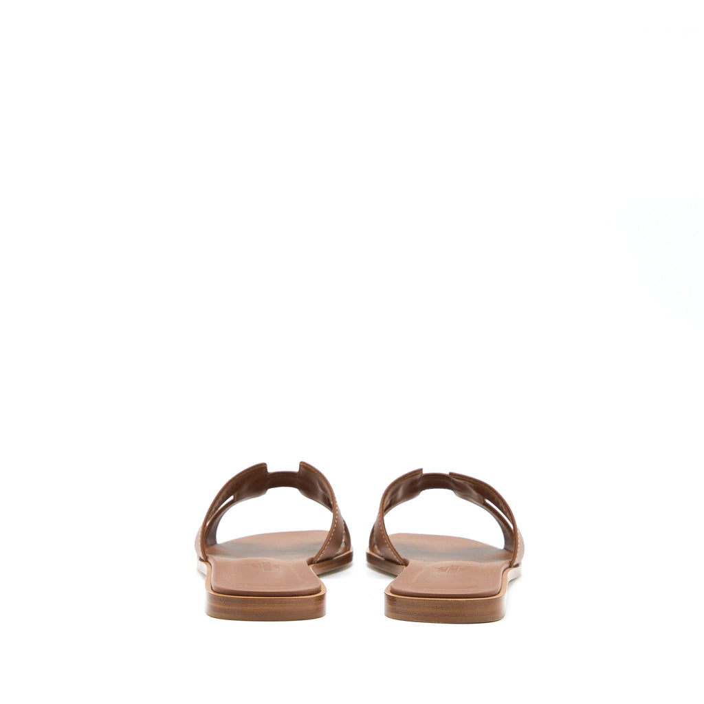 HERMES ORAN SANDAL CALFSKIN GOLD