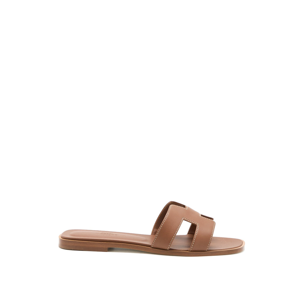 HERMES ORAN SANDAL CALFSKIN GOLD