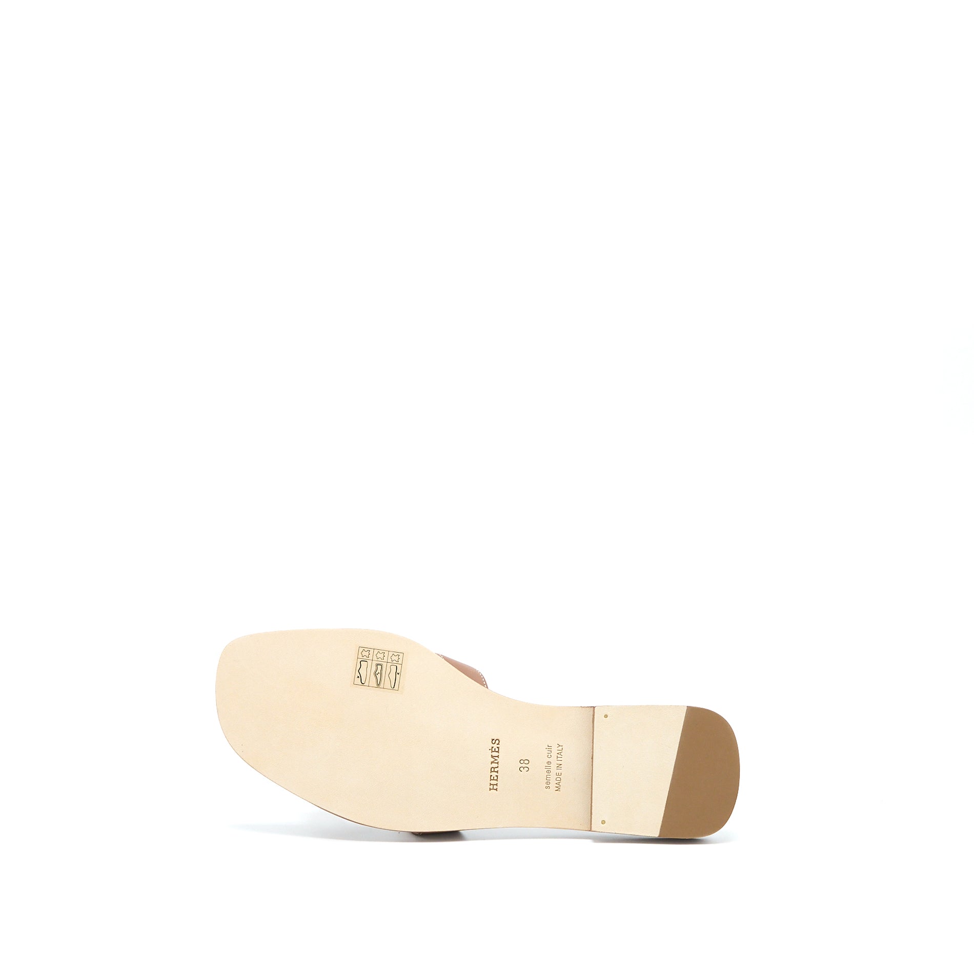 HERMES ORAN SANDAL CALFSKIN GOLD
