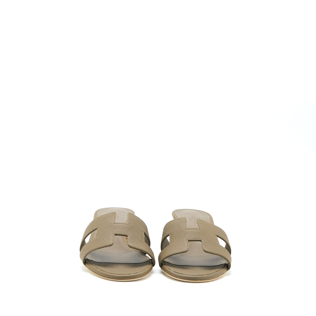 HERMES OASIS SANDAL EPSOM ETOUPE