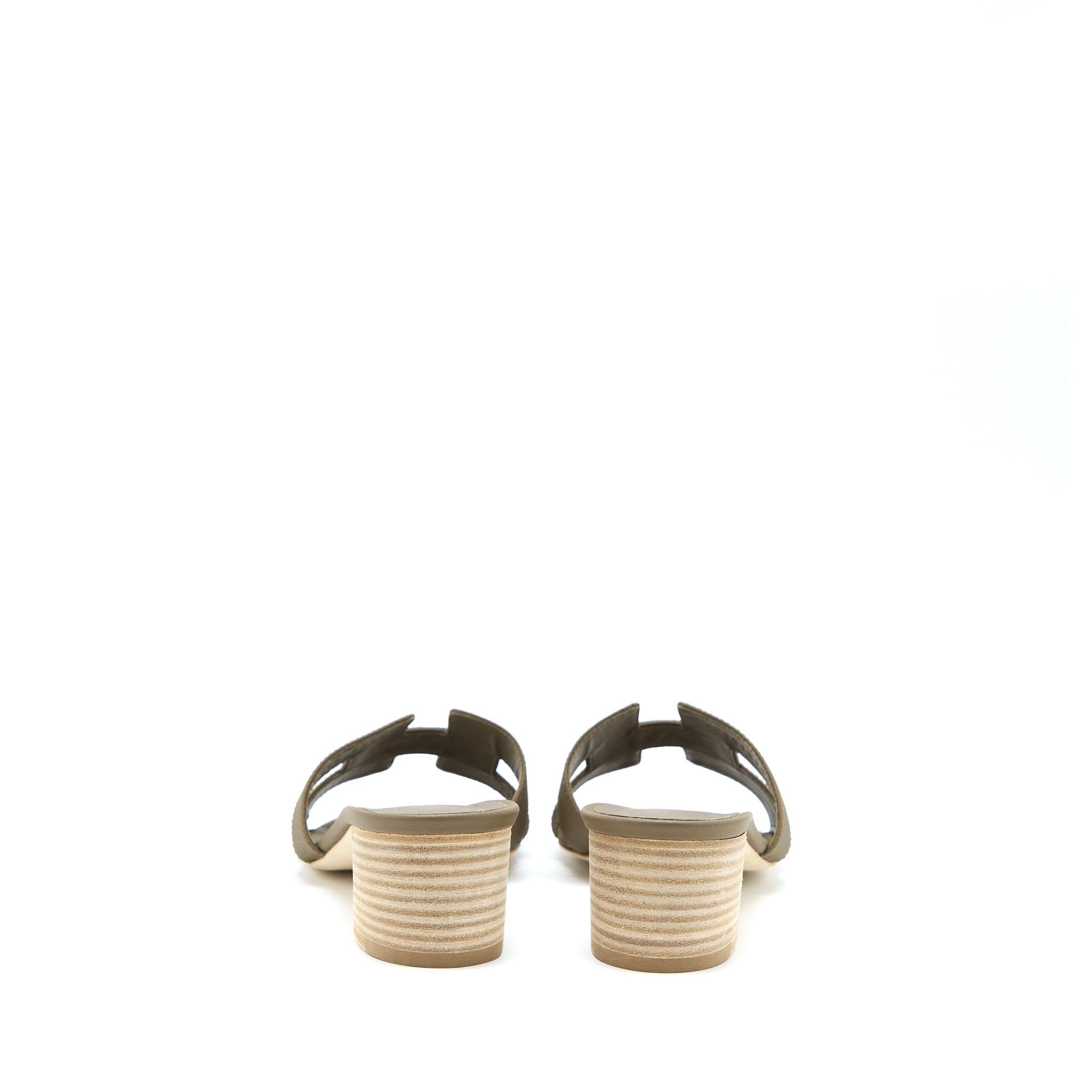 HERMES OASIS SANDAL EPSOM ETOUPE