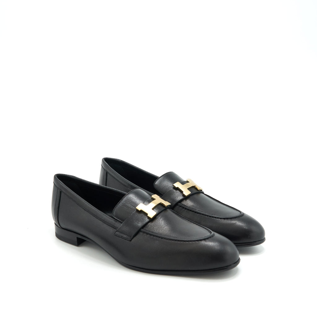 HERMES PARIS LOAFER BLACK GHW