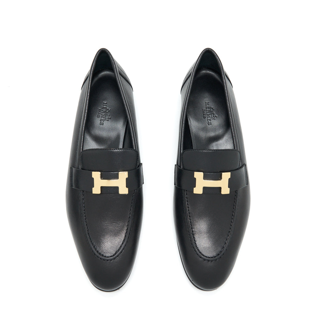HERMES PARIS LOAFER BLACK GHW