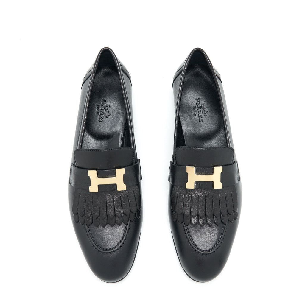 HERMES ROYAL LOAFER BLACK GHW