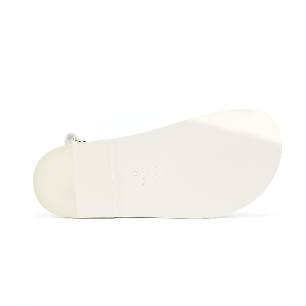 CHANEL DAD SANDALS LEATHER SANDAL WHITE