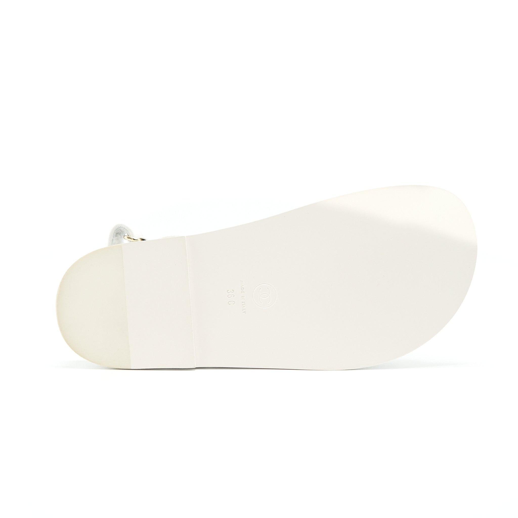 CHANEL DAD SANDALS LEATHER SANDAL WHITE