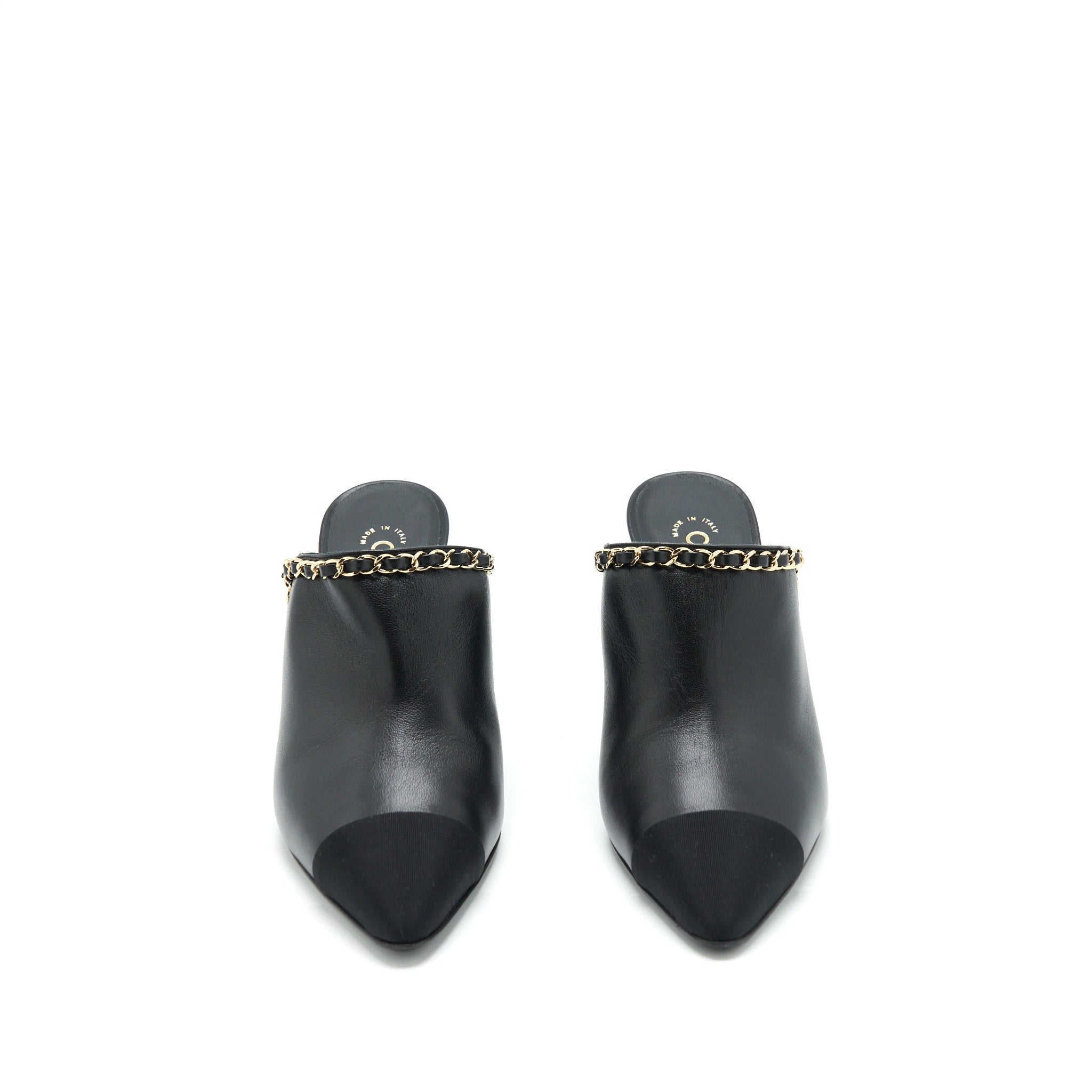 CHANEL MULES BLACK