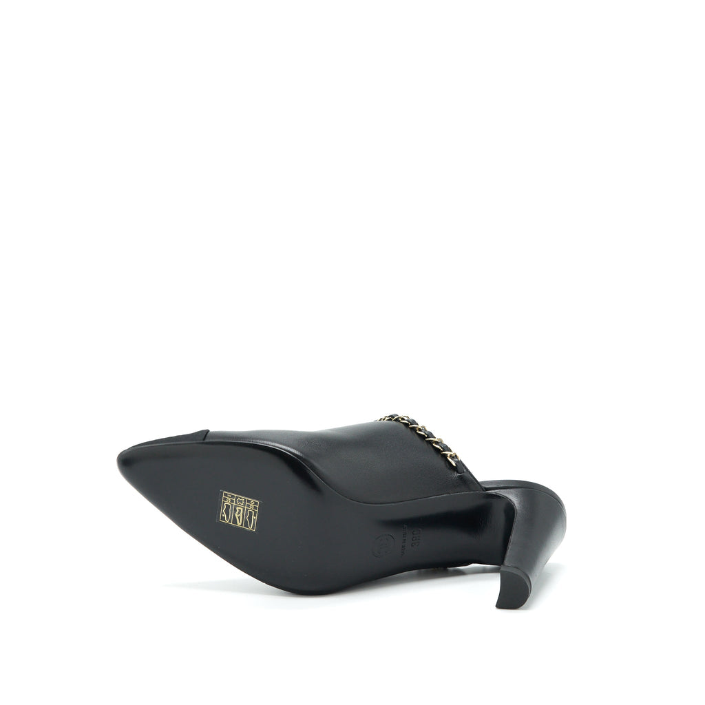 CHANEL MULES BLACK