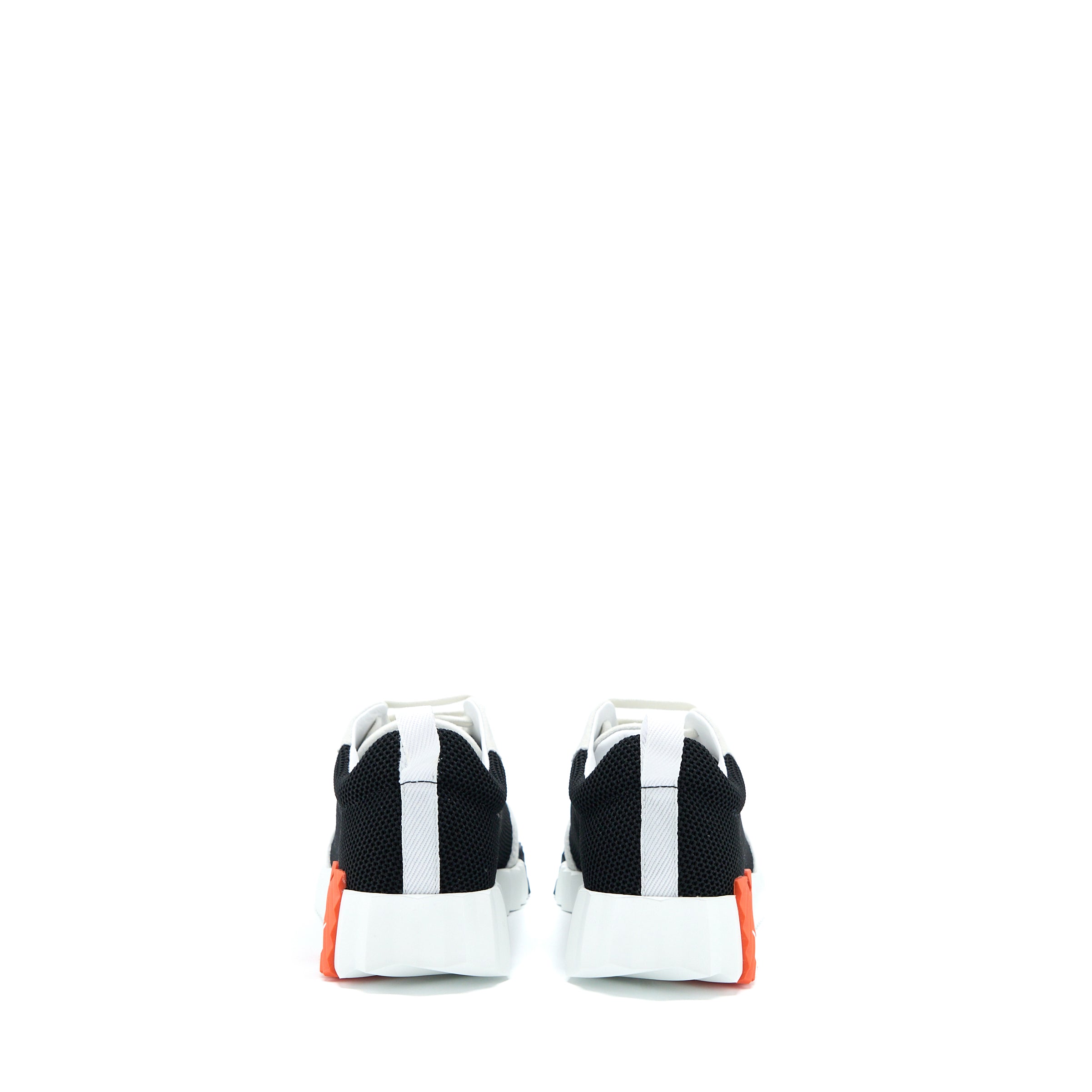 HERMES BOUNCING SNEAKERS SUEDE/GOATSKIN NOIR/BLANC