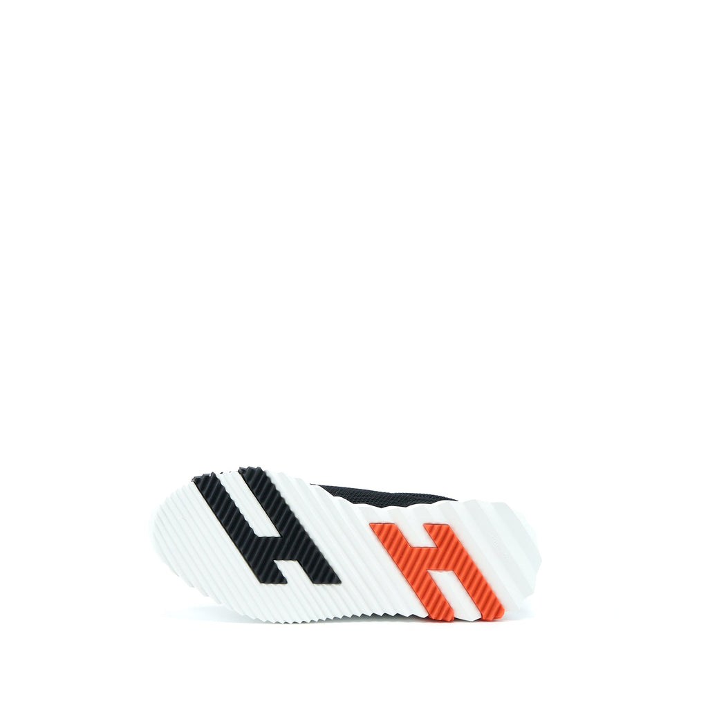 HERMES BOUNCING SNEAKERS SUEDE/GOATSKIN NOIR/BLANC