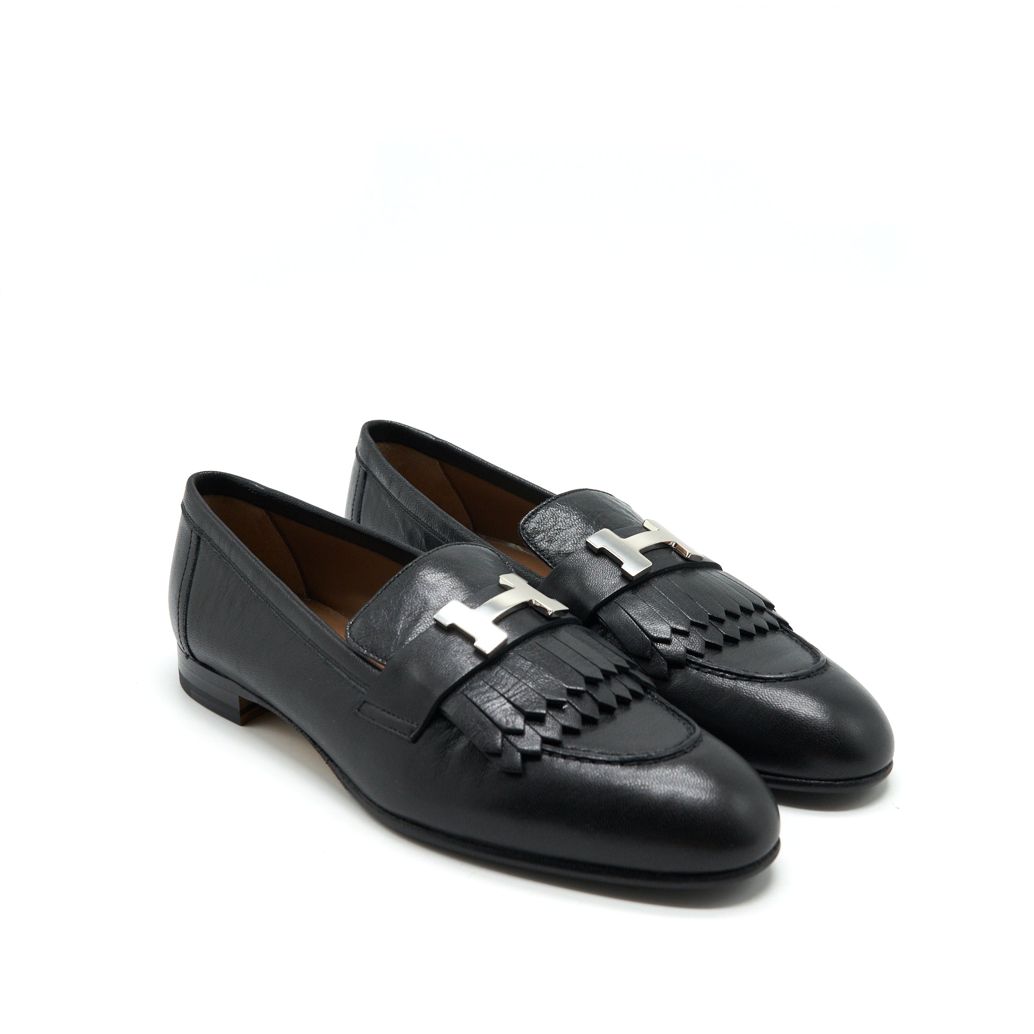 HERMES LOAFERS ROYAL CHÈVRE NOIR SHW