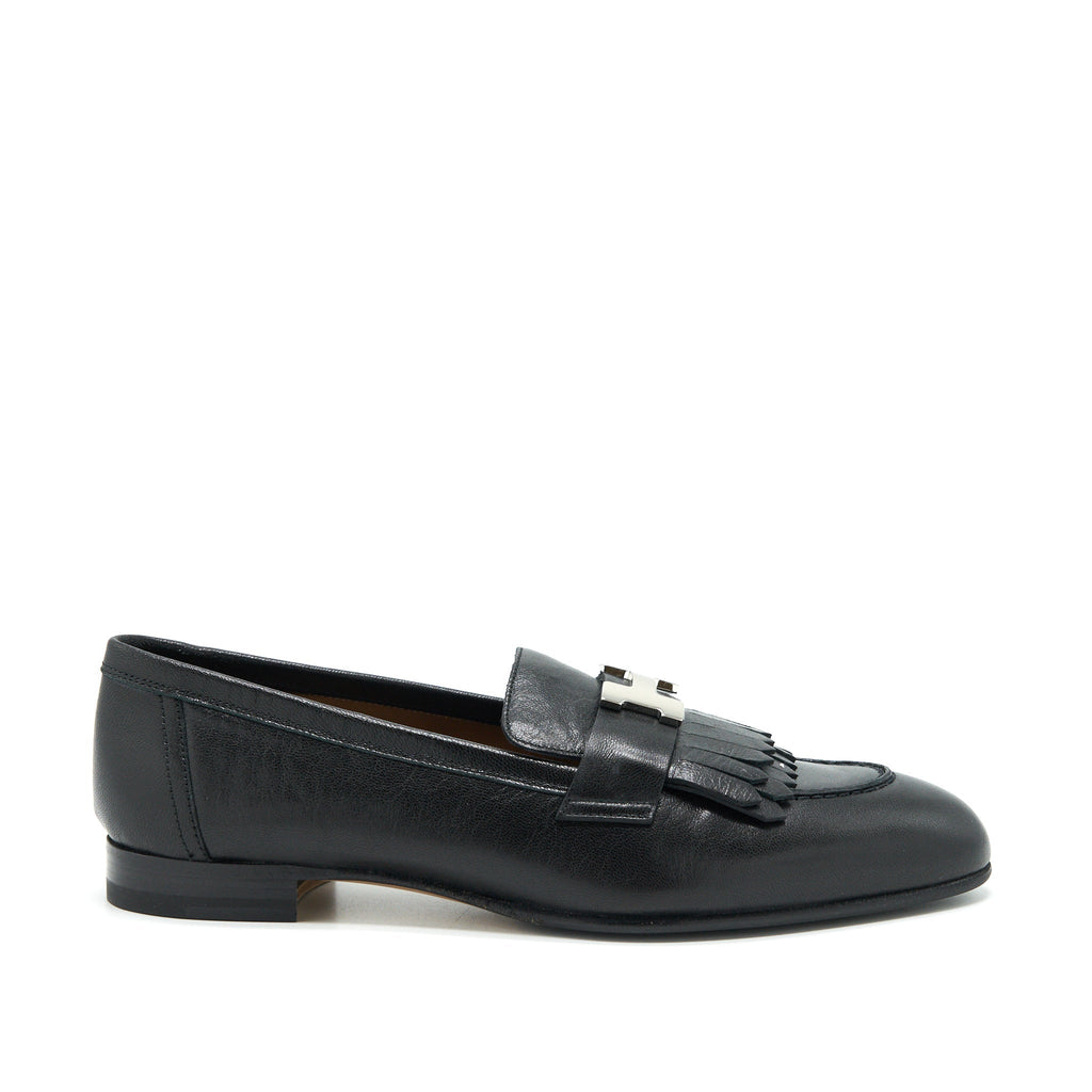 HERMES LOAFERS ROYAL CHÈVRE NOIR SHW
