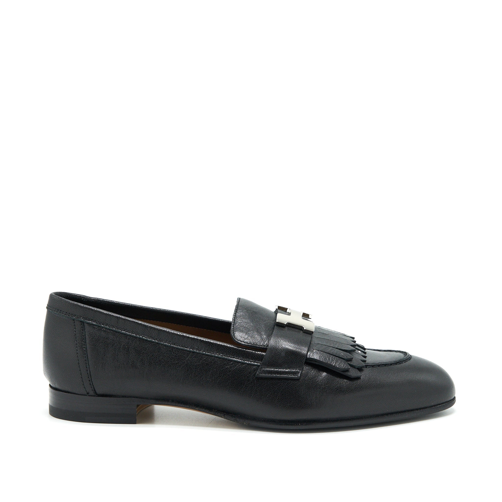HERMES LOAFERS ROYAL CHÈVRE NOIR SHW