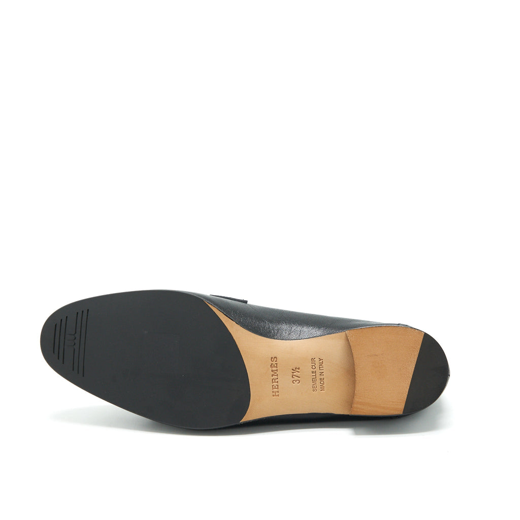 HERMES LOAFERS ROYAL CHÈVRE NOIR SHW