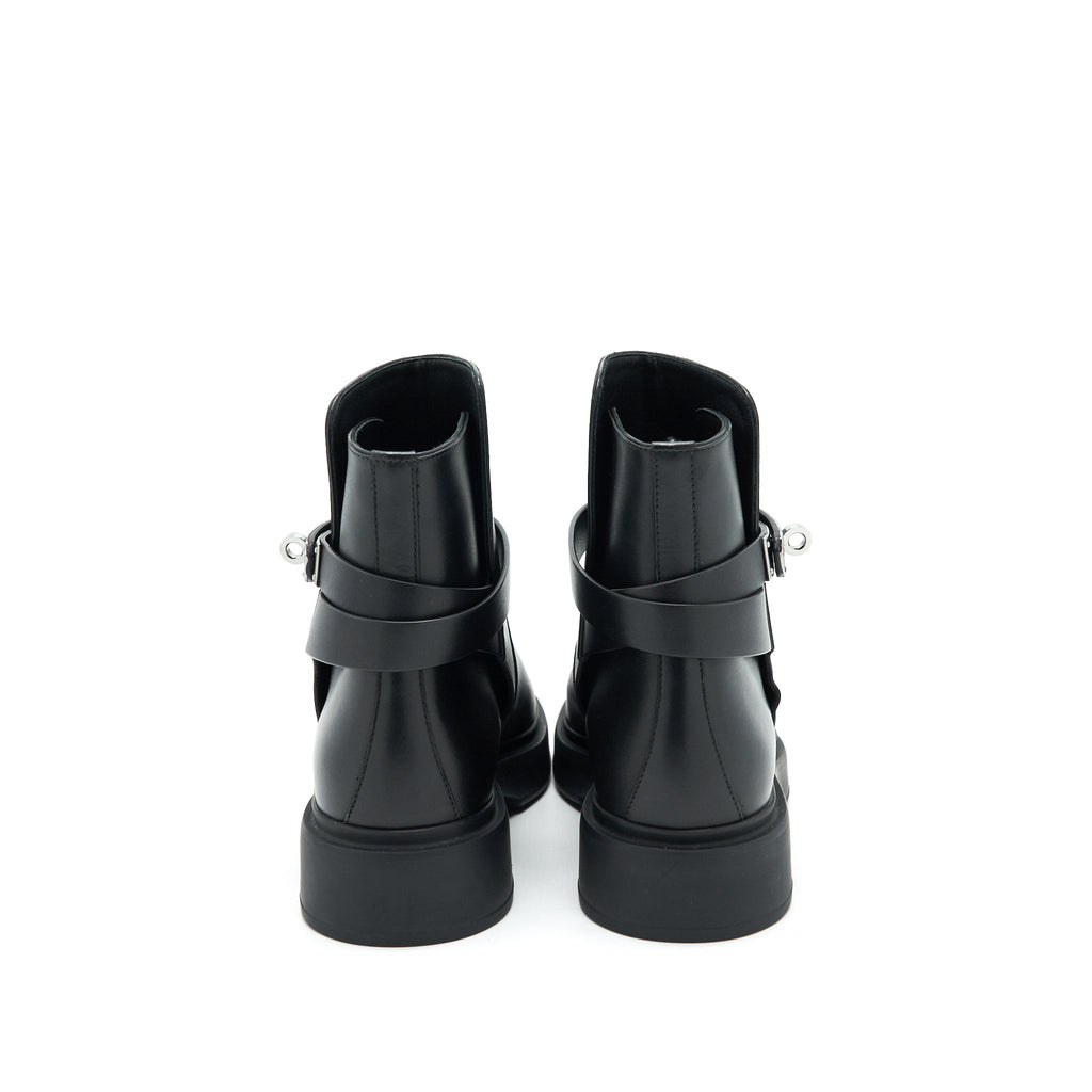HERMES BOTTINE FEMME VEO VEAU BLACK