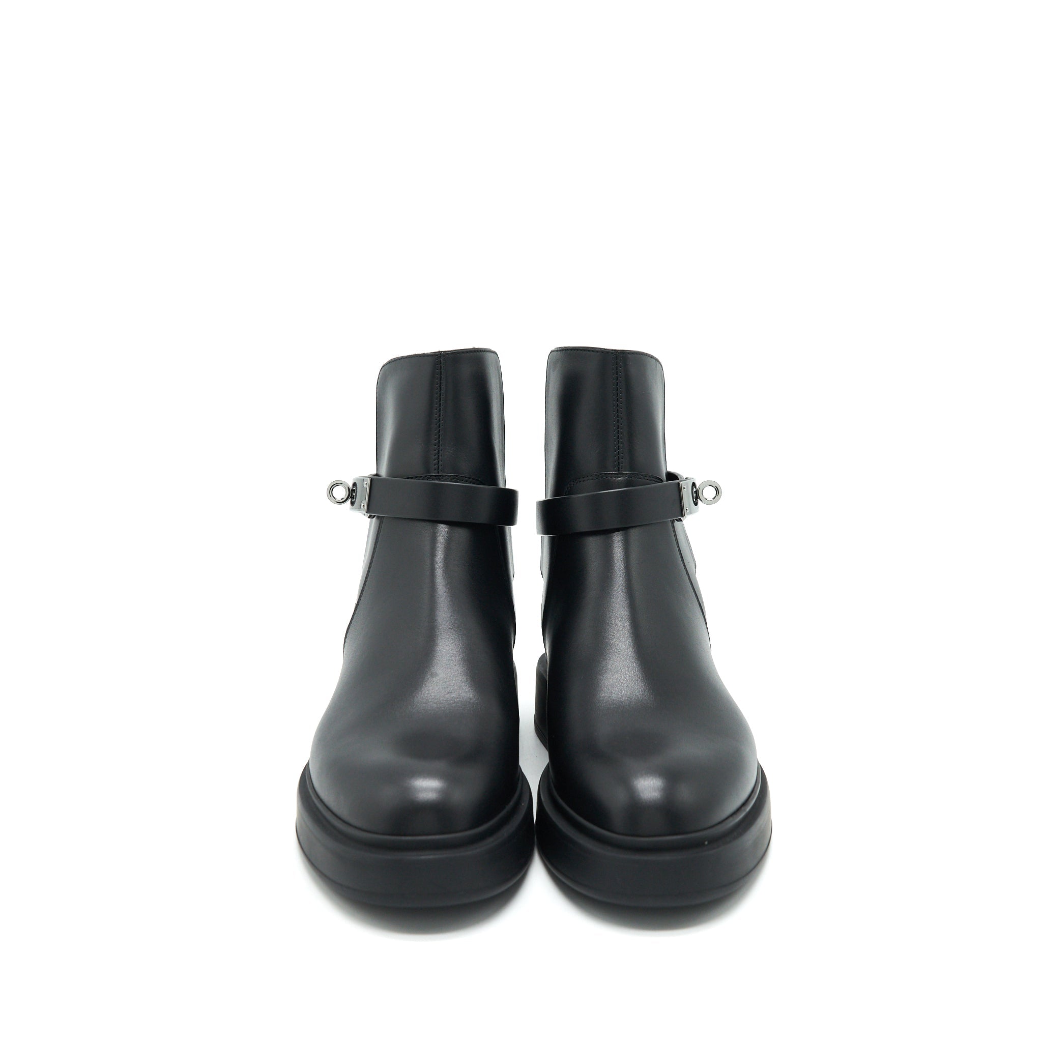 HERMES BOTTINE FEMME VEO VEAU BLACK